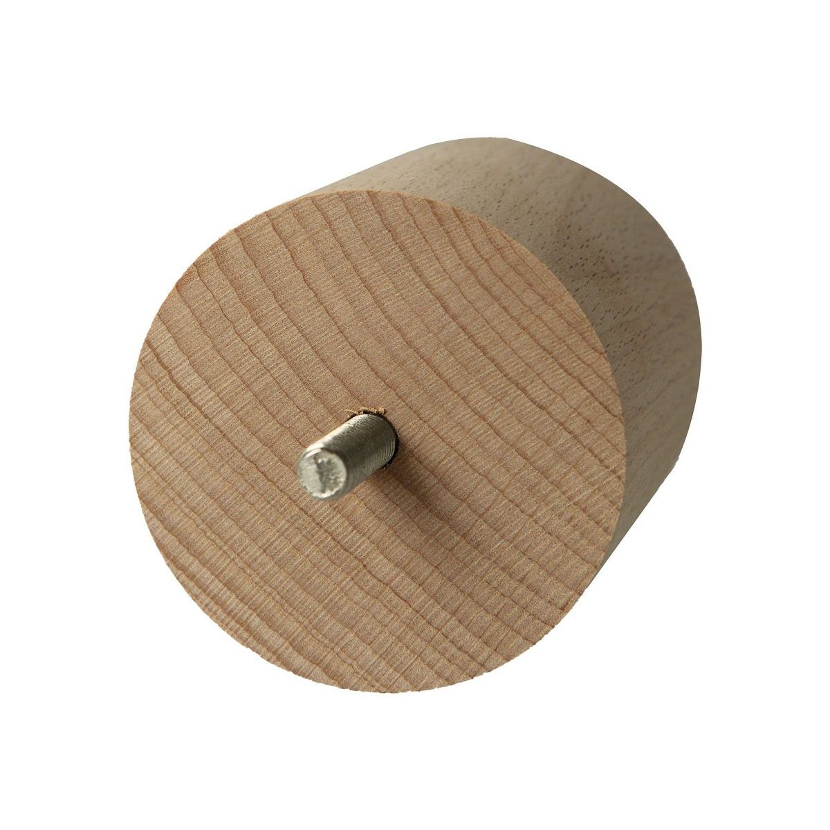 MS Beschläge Möbelfuß Möbelstütze Ø 68mm Buche Möbelbein h 80mm Vollholz