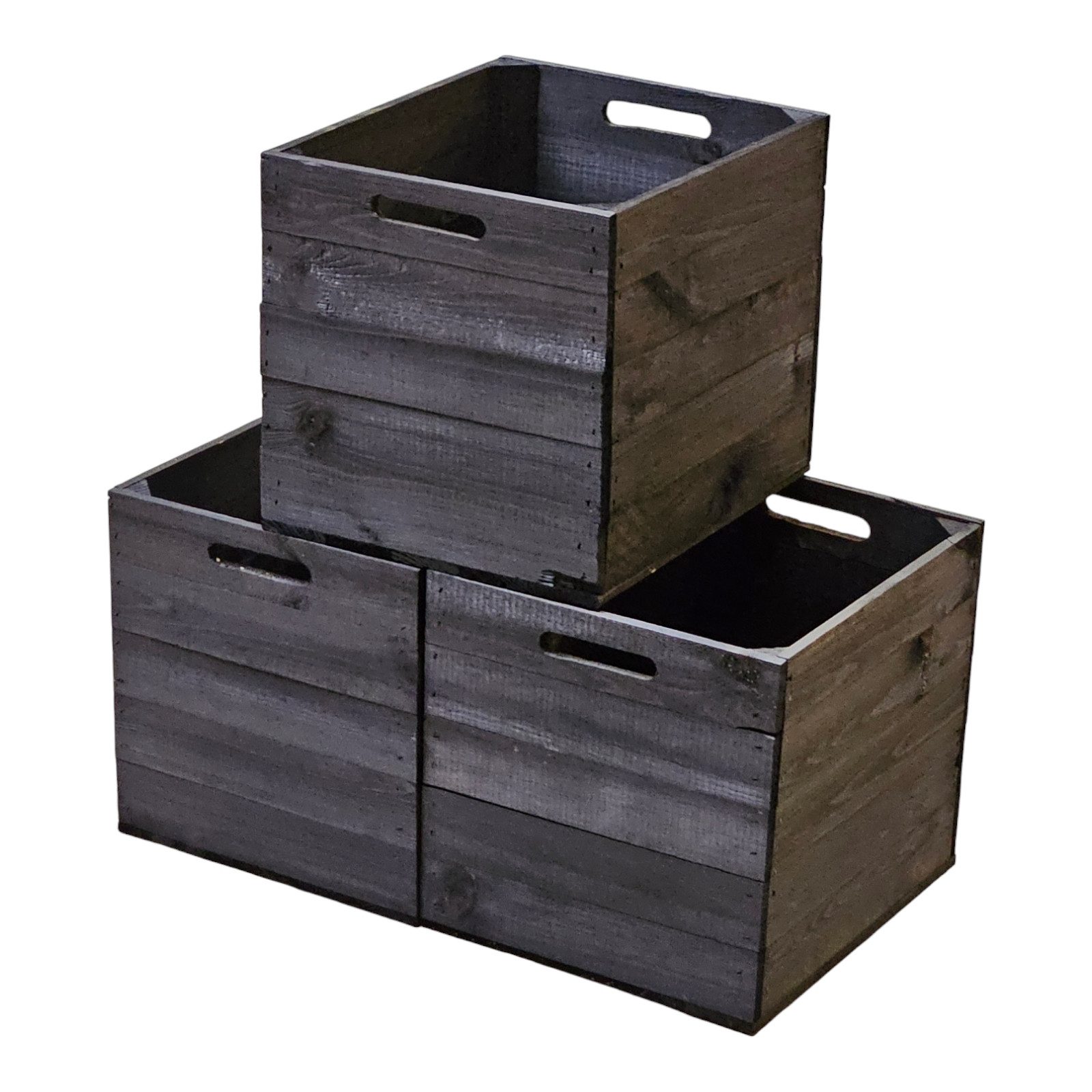 Teramico Holzkiste Kallaxregal "Kallax" 32,5x38x32,5cm Schwarz günstig online kaufen