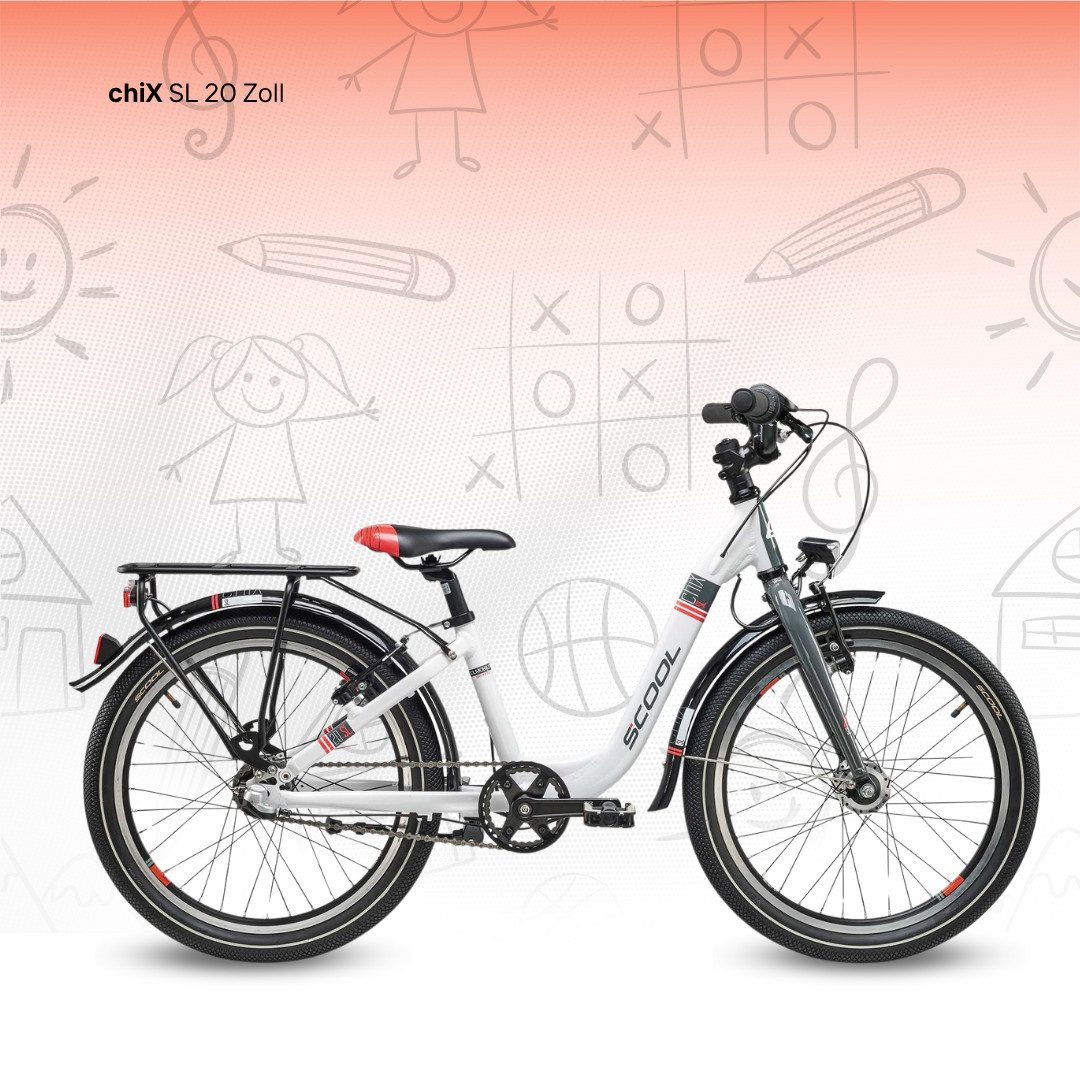 S’COOL Kinderfahrrad chiX SL, 3 Gang, 20 Zoll