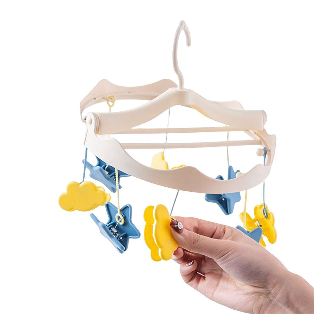 Faltbare Clip Blusmart Sonnenschein Kleiderbügel Cartoon 1 Baby Wäscheständer Socken