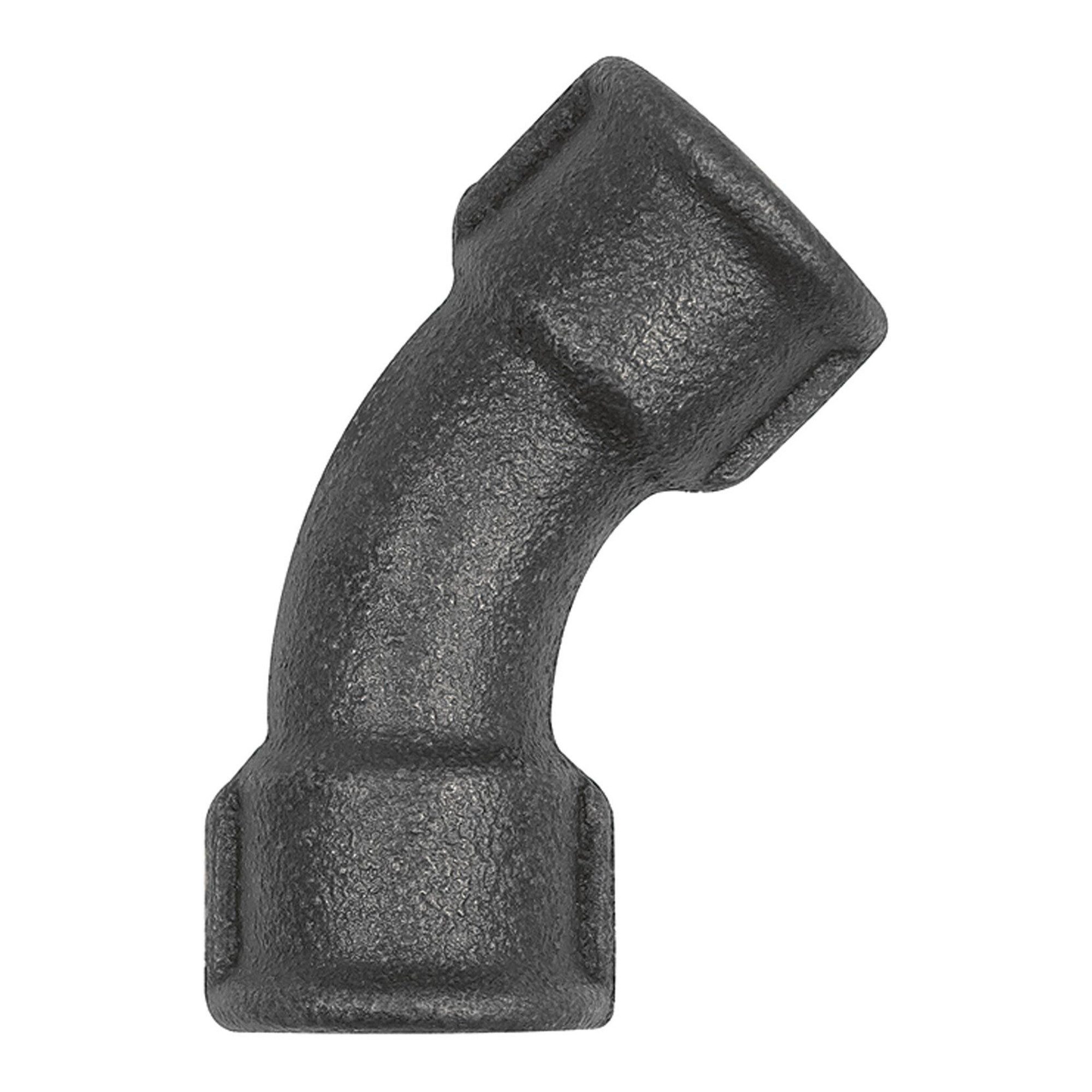 RIEGLER Verteiler Riegler Bogen 41, 45°, Rp 1 i., Rp 1 i., Temperguss schwarz