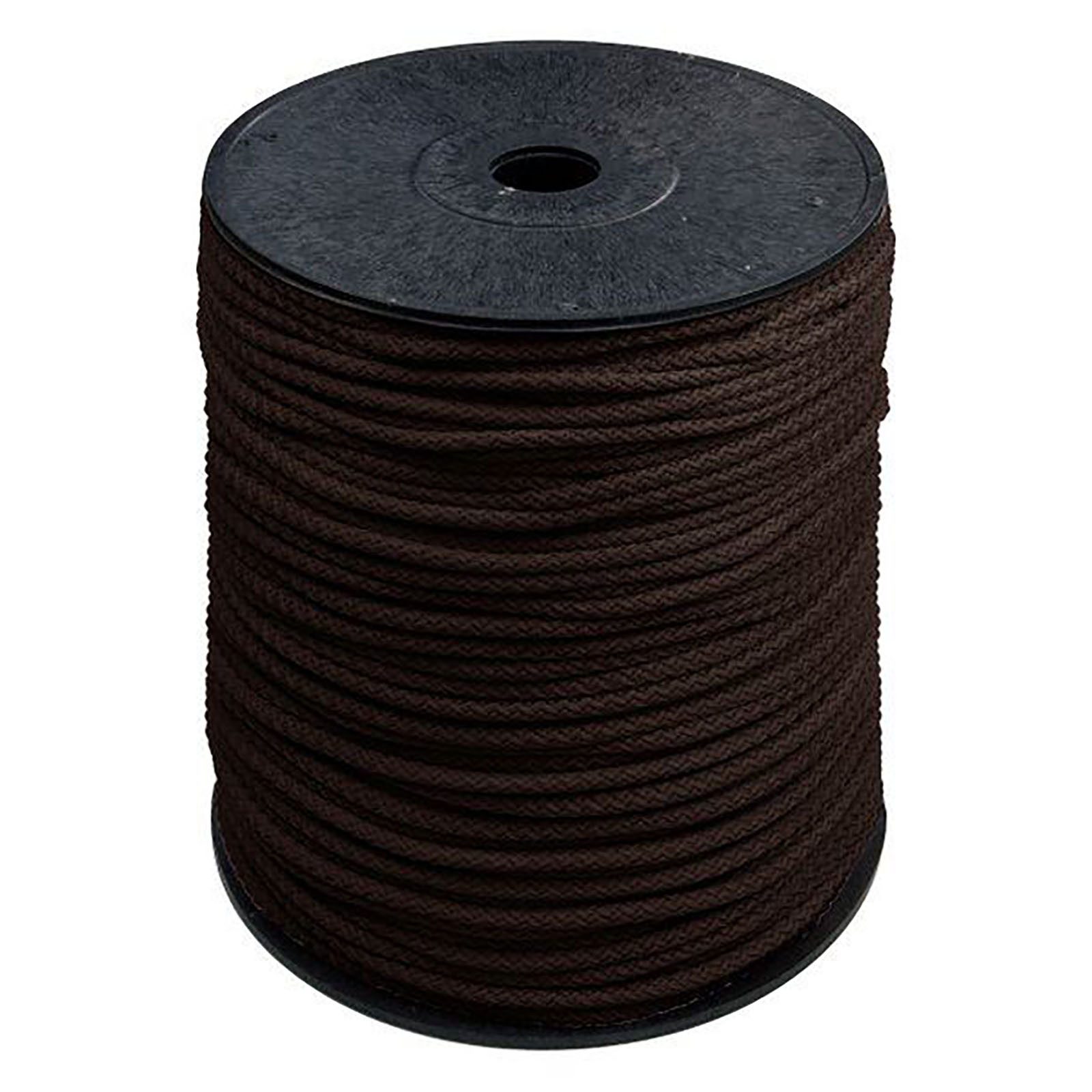 maDDma Seil 200m Polyester-Seil Ø 5,5mm, Farbwahl, dunkelbraun