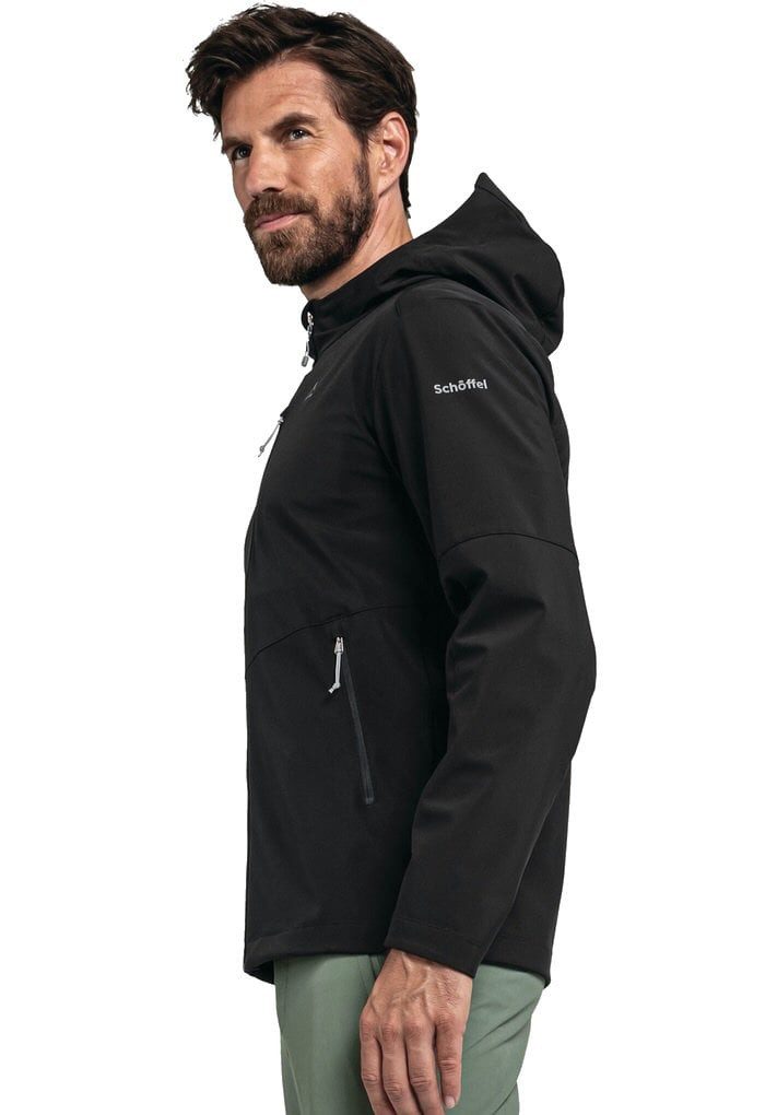 Schöffel Softshelljacke Tonion (winddicht, atmungsaktiv) schwarz Herren