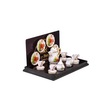 Reutter Porzellan Dekofigur 001.334/6 - Kaffeeset "Weihnachten", Miniatur