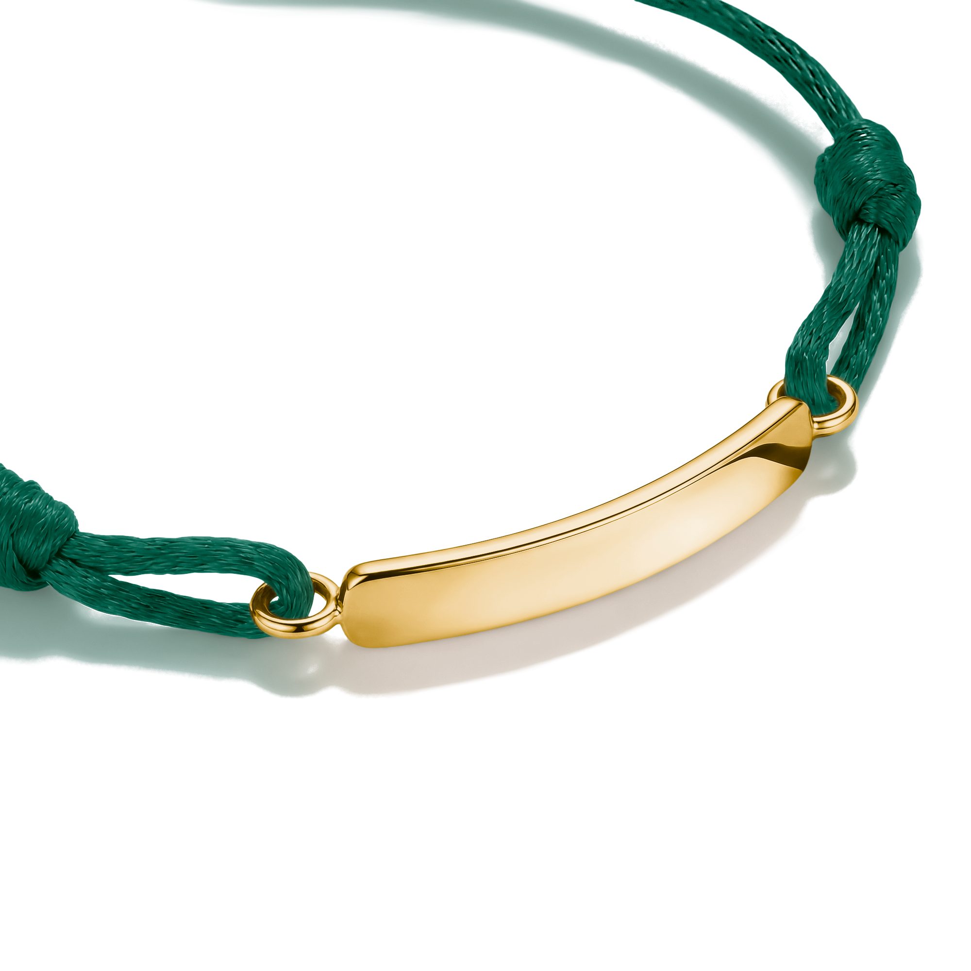 THOMAS SABO Armband Together Textilarmband gelbgoldfarben