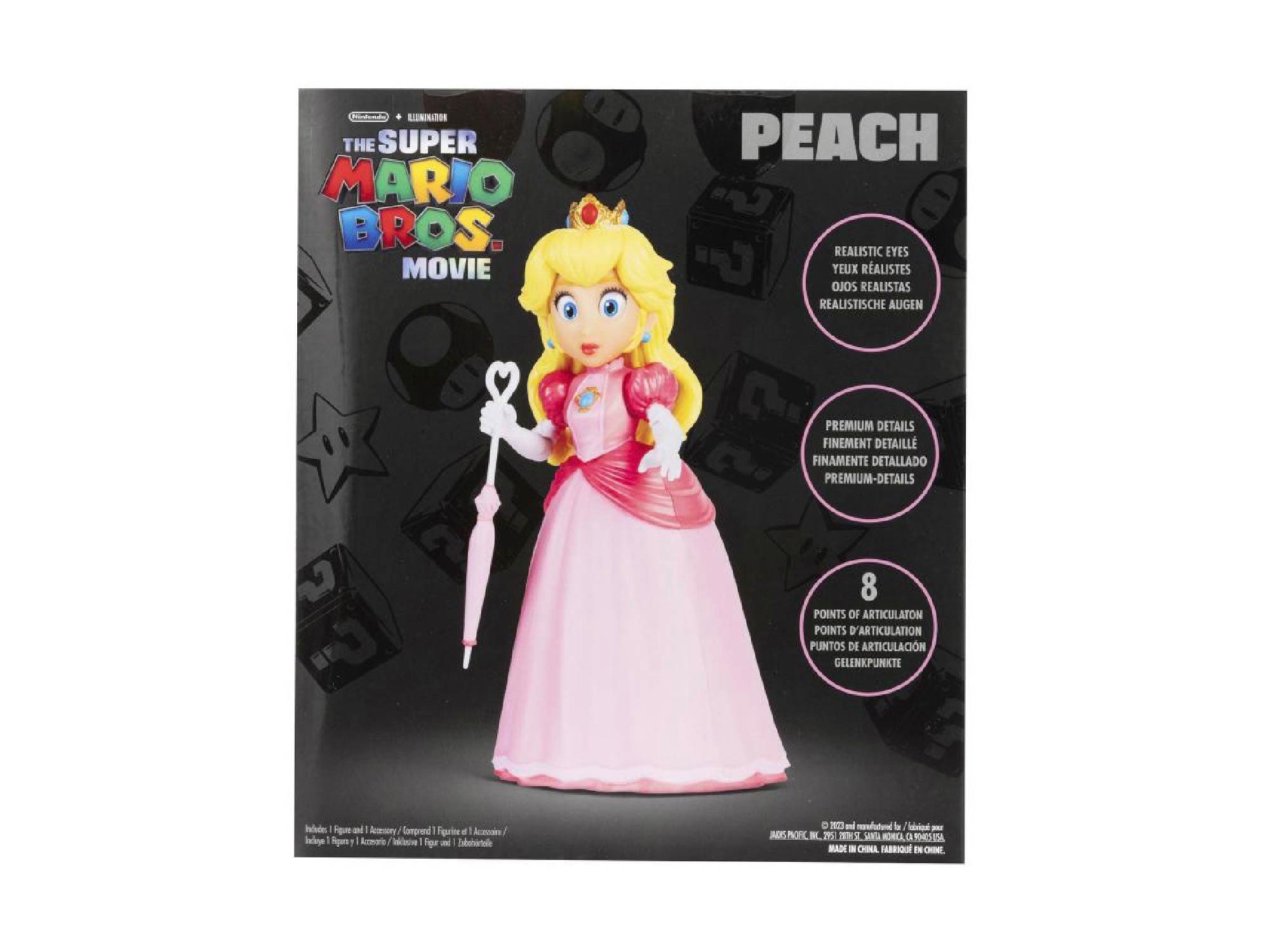 Super Mario Actionfigur Nintendo Super Mario Movie Peach Figur, 13 cm