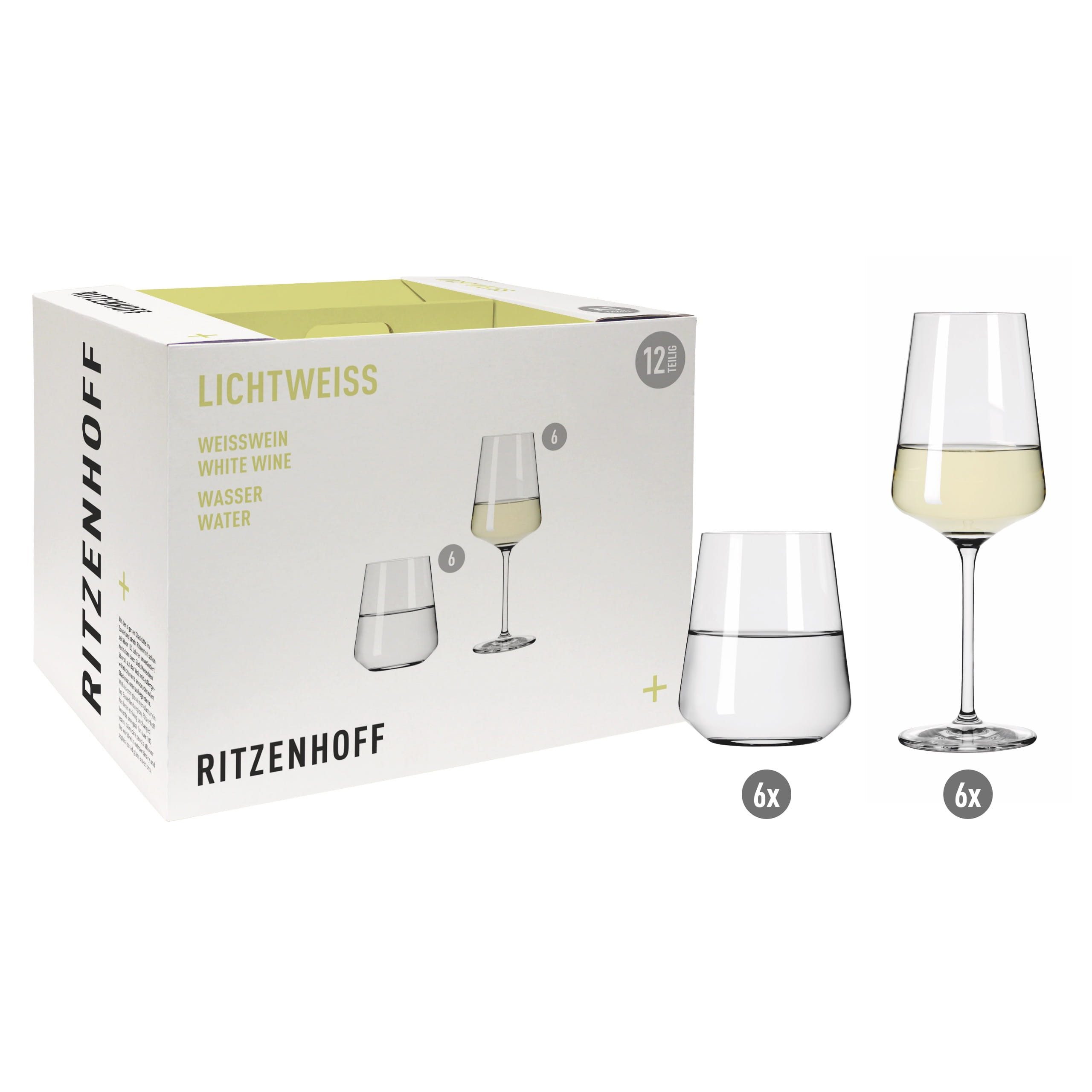 Ritzenhoff Gläser-Set Lichtweiss Julie