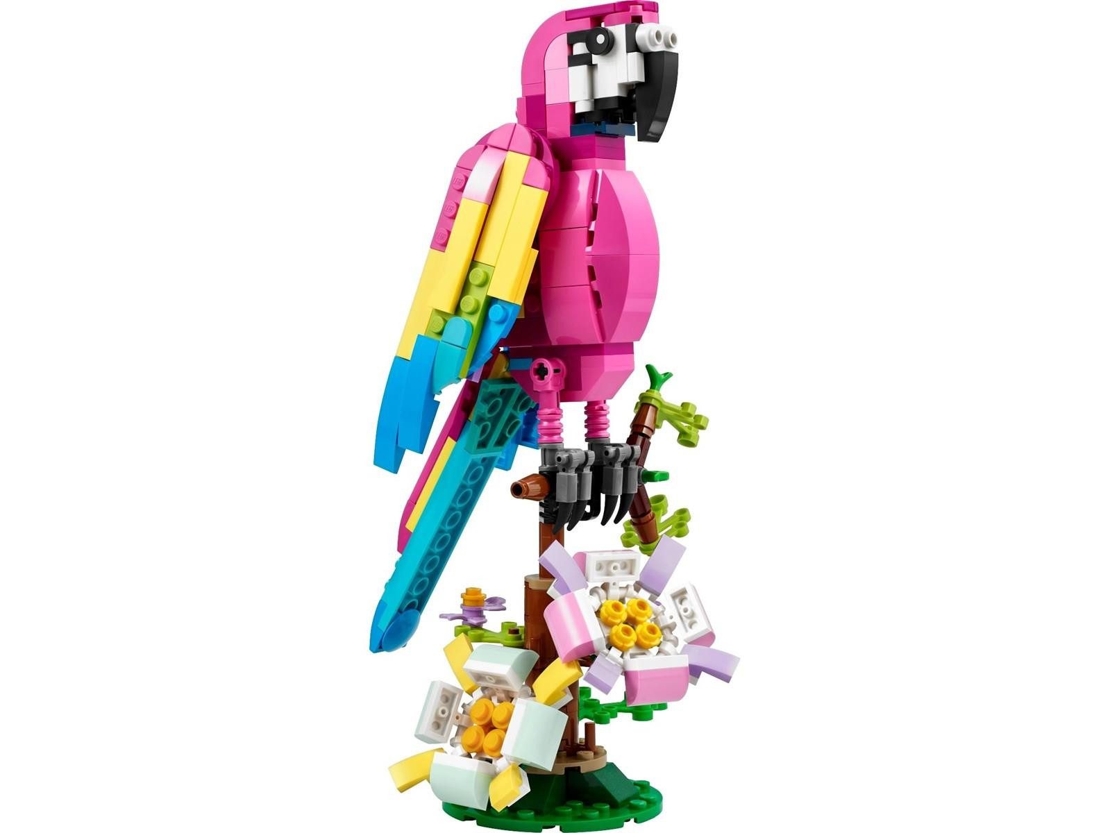 LEGO® LEGO® Creator 3in1 31144 Exotischer pinkfarbener Papagei Konstruktionsspielsteine, (253 St) – Bild 3 von 5