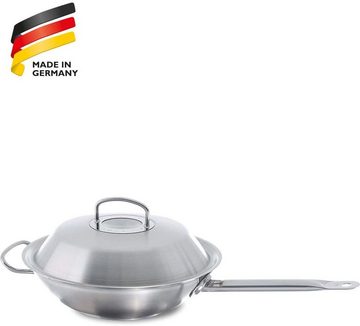 Fissler Wok ORIGINAL-PROFI COLLECTION®, (2-tlg), mit breitem Schüttrand, Kaltmetallgriffen. Made in Germany, Induktion