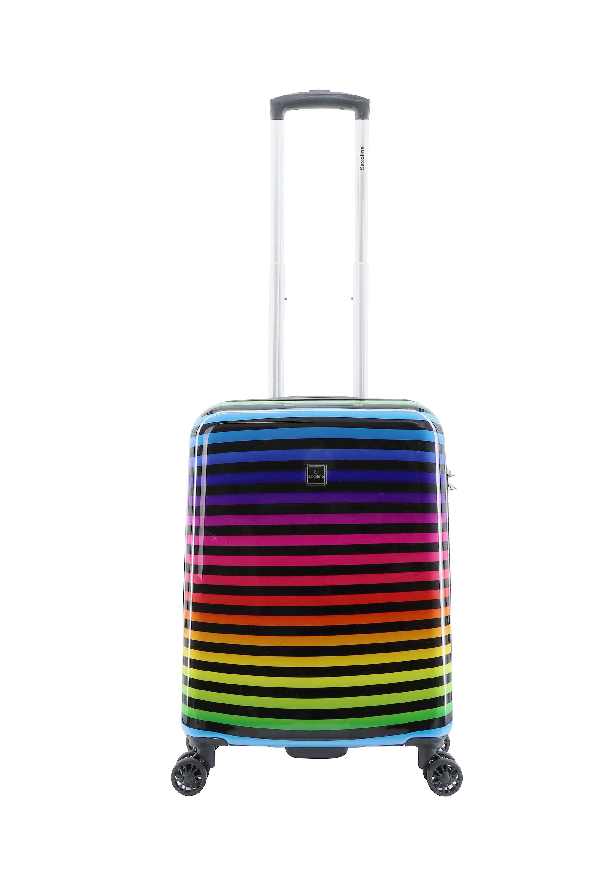 Saxoline® Koffer Color Strip, aus Polycarbonat-Material