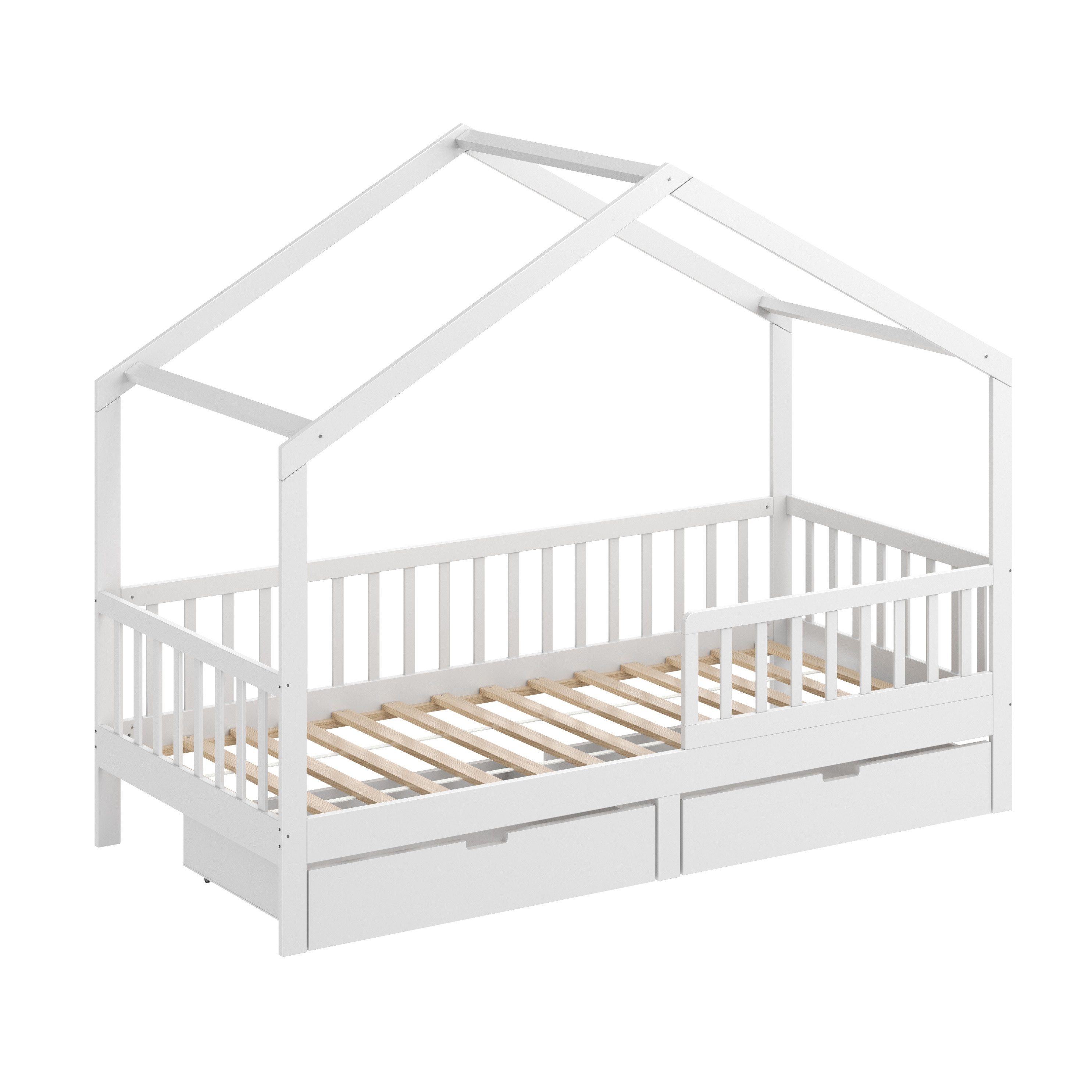 CADANI Kinderbett Hausbett Davi (Rausfallschutz abnehmbar), günstig online kaufen