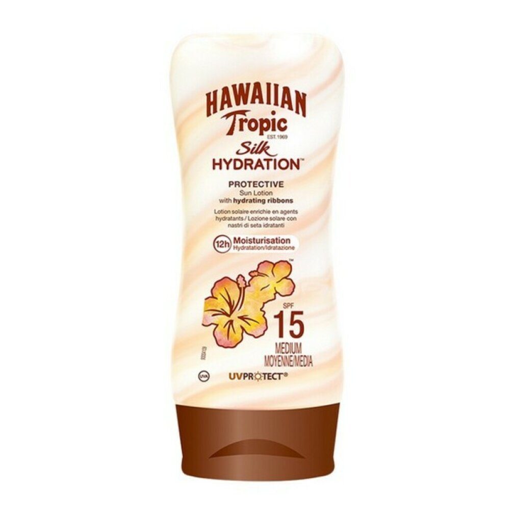 Hawaiian Tropic SPF15 180 SILK ml lotion Sonnenschutzpflege sun