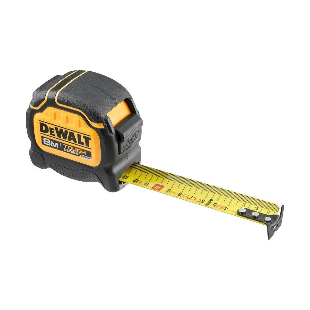 DeWalt Maßband Bandmaß Tough Tape 8m x 32mm Fallschutz bis 30m