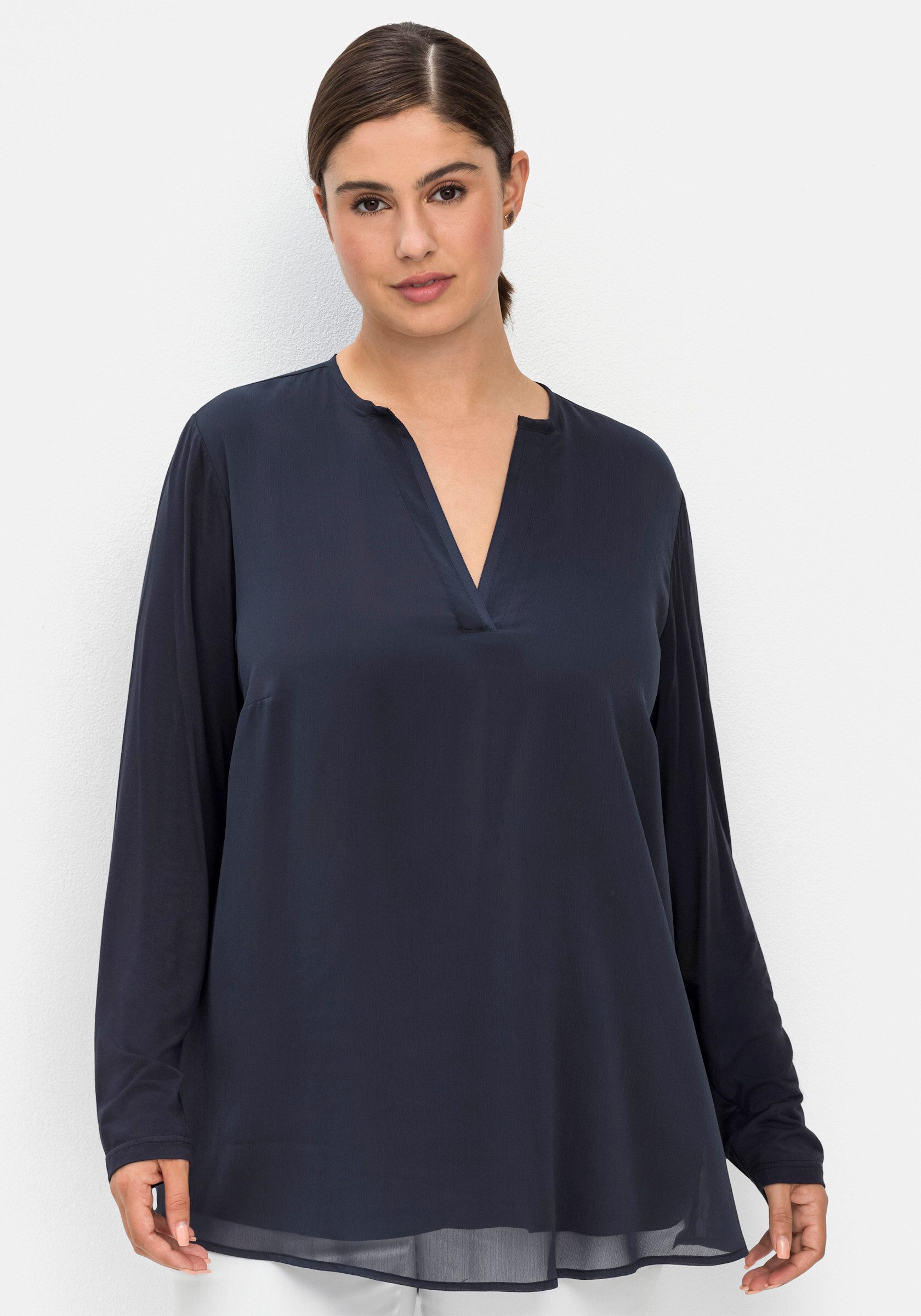 Sheego Klassische Bluse Tunika . günstig online kaufen