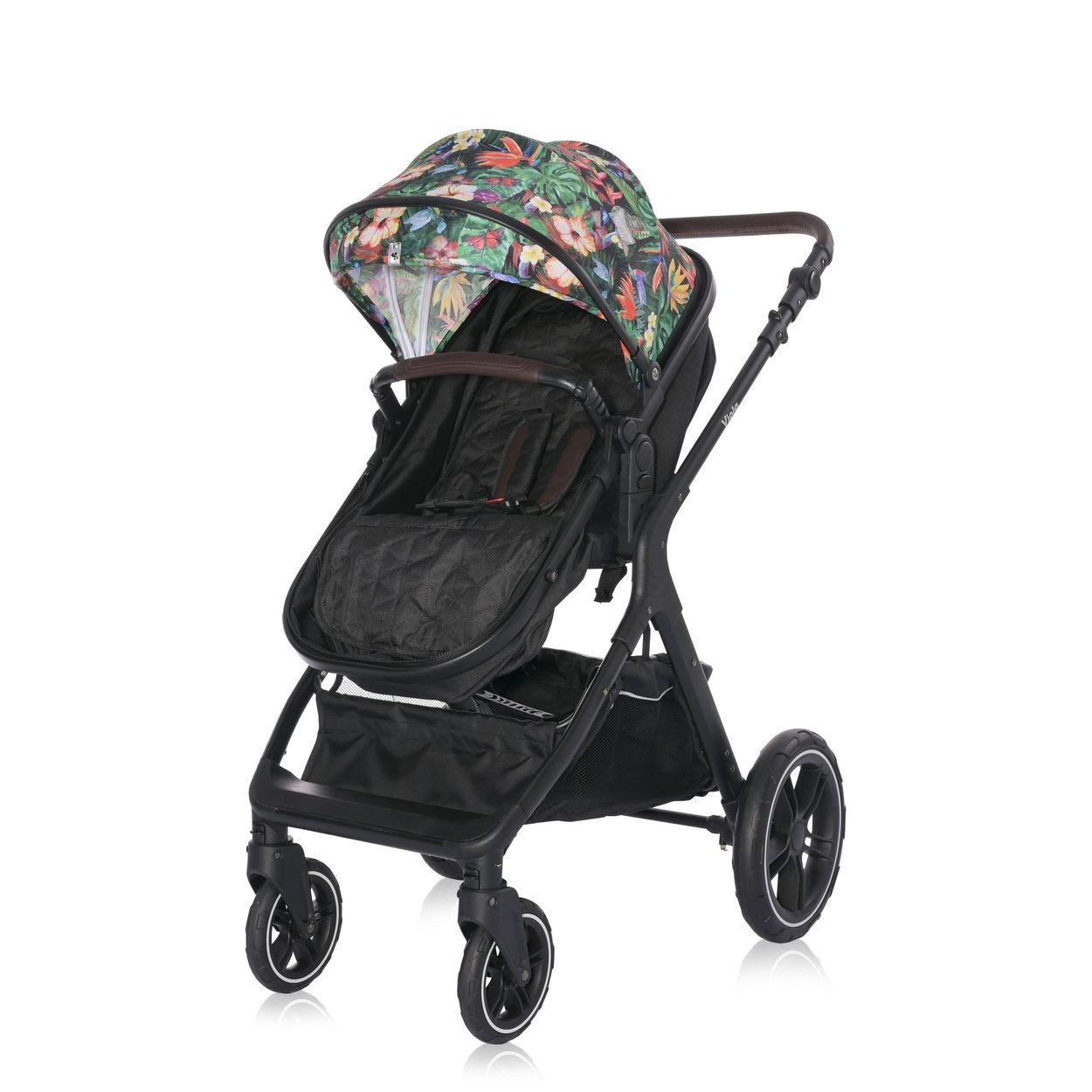 Lorelli Kombi-Kinderwagen Kombikinderwagen 2 in 1 Viola, bis 22 kg, Sportsitz umbaubar Wickeltasche