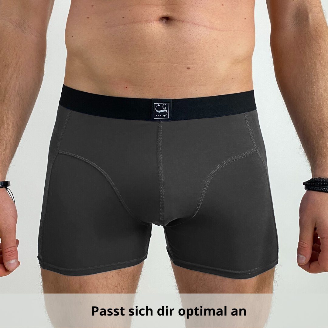 Sitztgut Боксерські чоловічі труси, боксерки Premium Unterhosen für Herren und Jungen (Set, 1-St) perfekter Sitz dank 7-teiliger Schnitt statt 3-teilig, aus Baumwolle