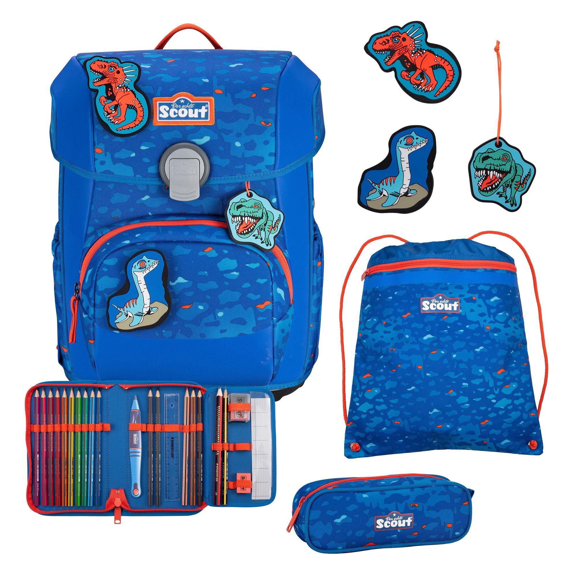 Scout Schulranzen Neo Exklusiv (4-tlg), Polyester