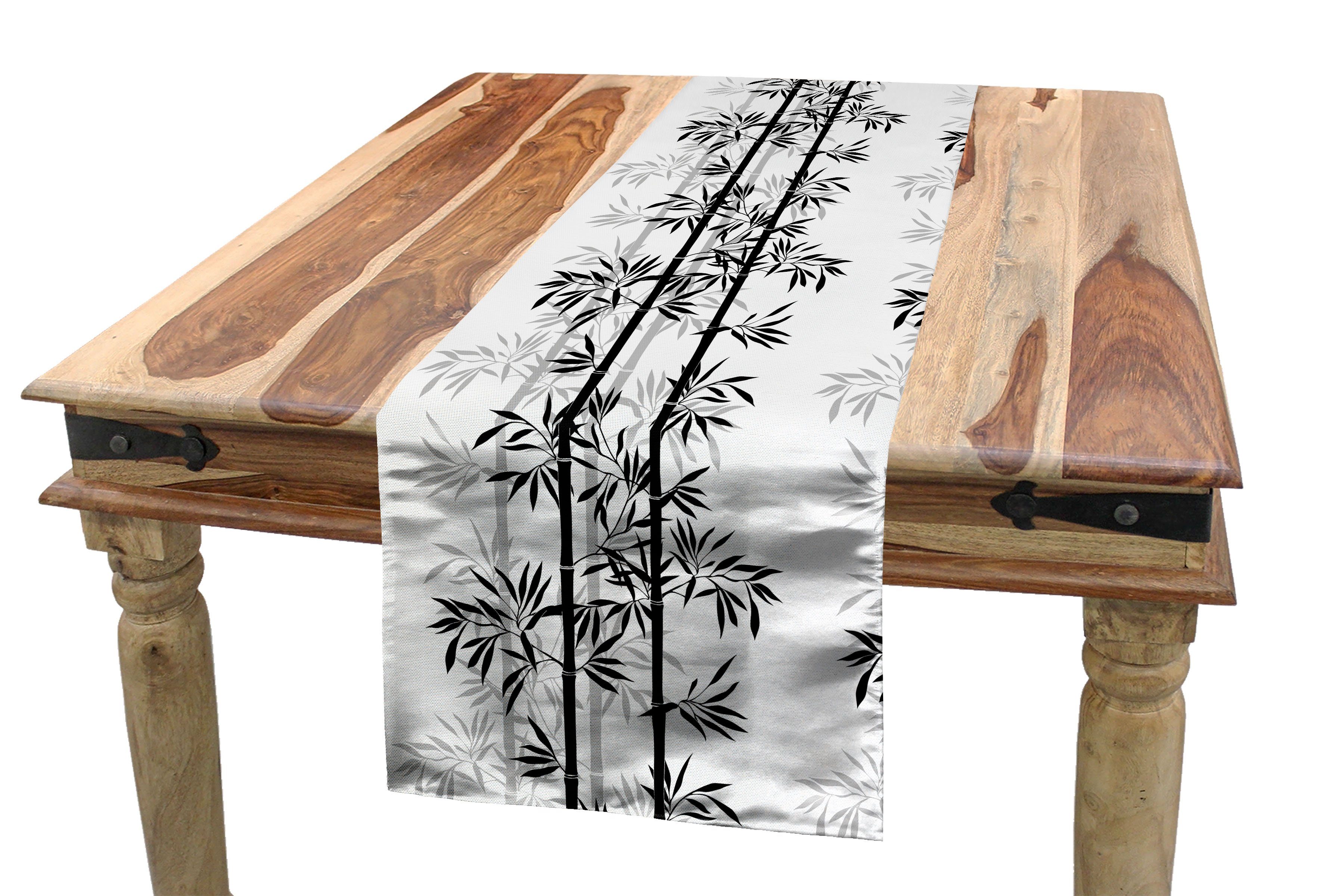 Esszimmer Tischläufer Bambus Rechteckiger Bambus-Baum-Blätter Küche Dekorativer Tischläufer, Abakuhaus