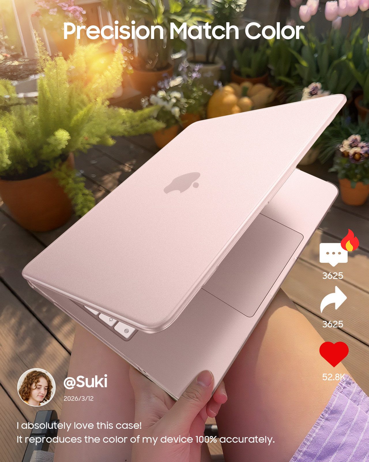 Fintie Tablet-Hülle für MacBook Neo 13 Zoll A3404 A18 Pro Chip Ultradünne Matte Hartschale, [100% Entspricht der Offiziellen Farbe] Premium Schutzhülle