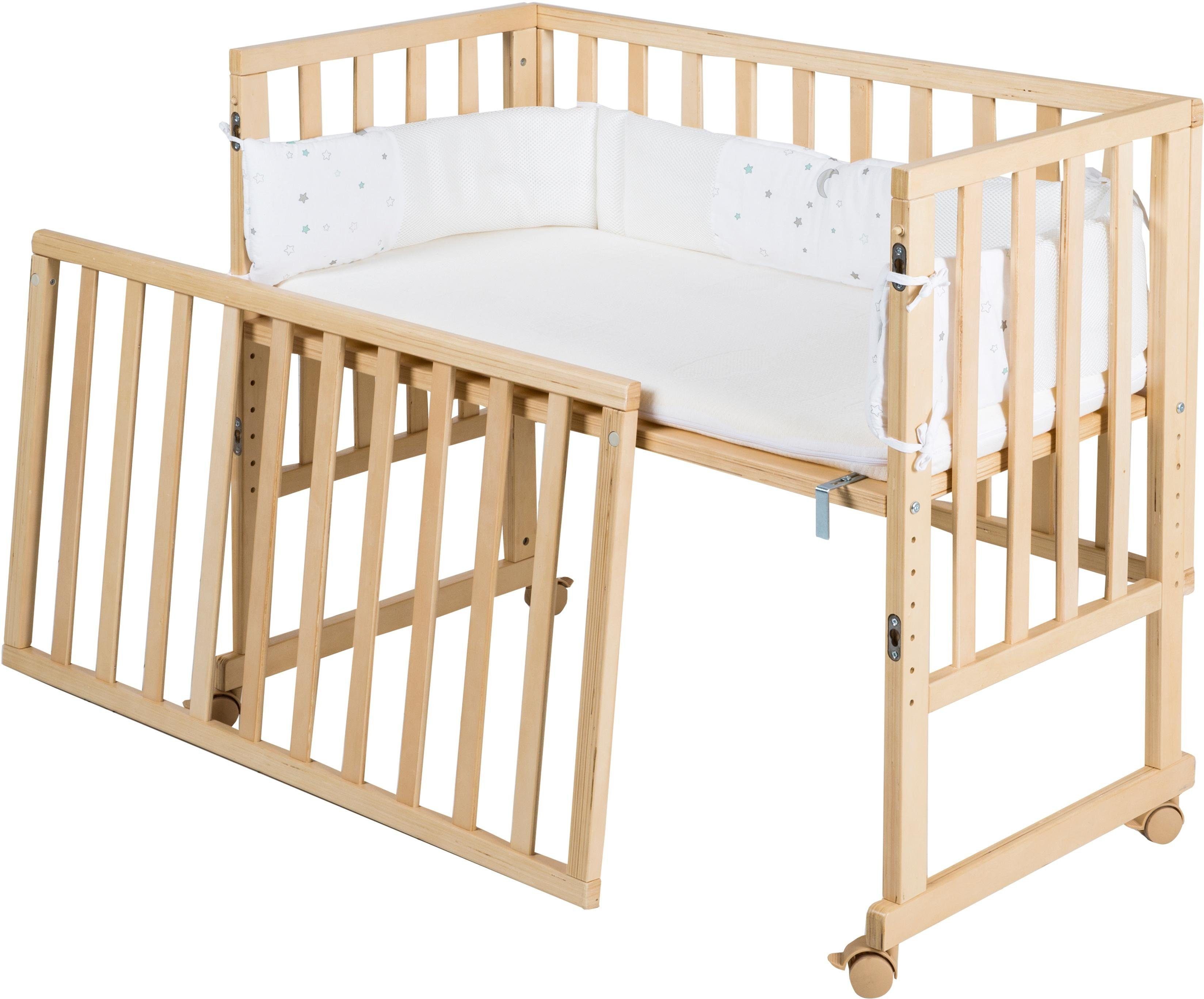 Stubenbett safe asleep® 3-in-1 Sternenzauber, natur