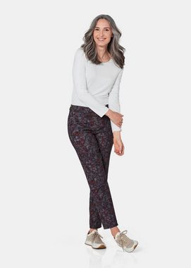 GOLDNER Stoffhose Druckhose CARLA mit Paisley-Muster