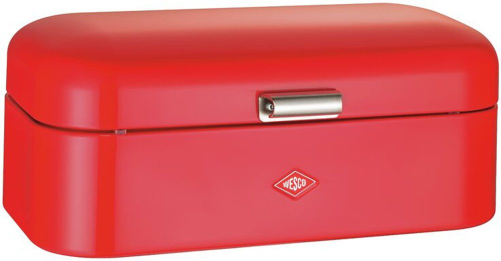 WESCO Brotkasten Grandy - Brotdose, Stahlblech, (1-tlg), Lüftungslöcher auf der Rückseite, Metallschaniere