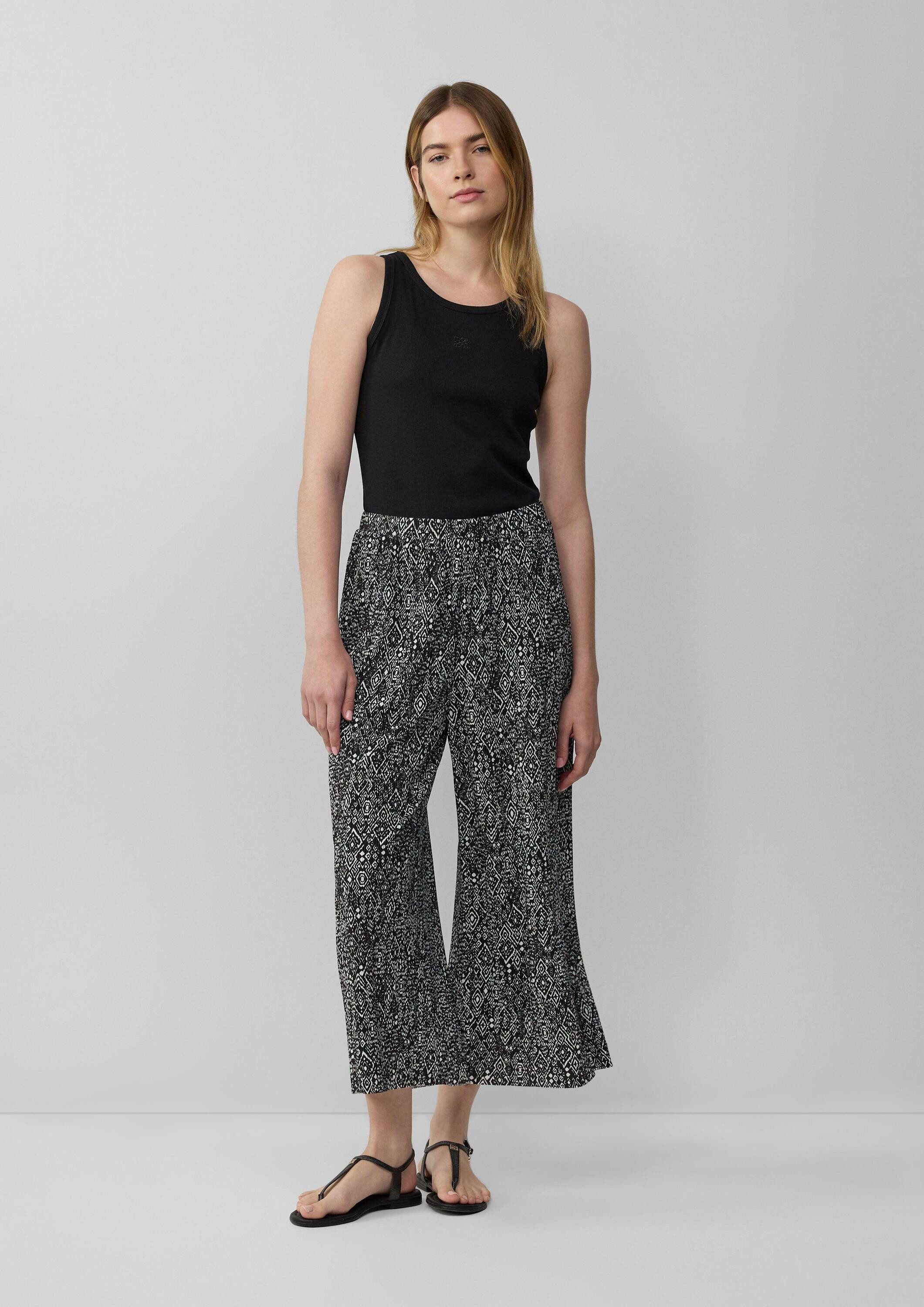 s.Oliver Culotte Hose Plissierte Culotte aus Jersey günstig online kaufen