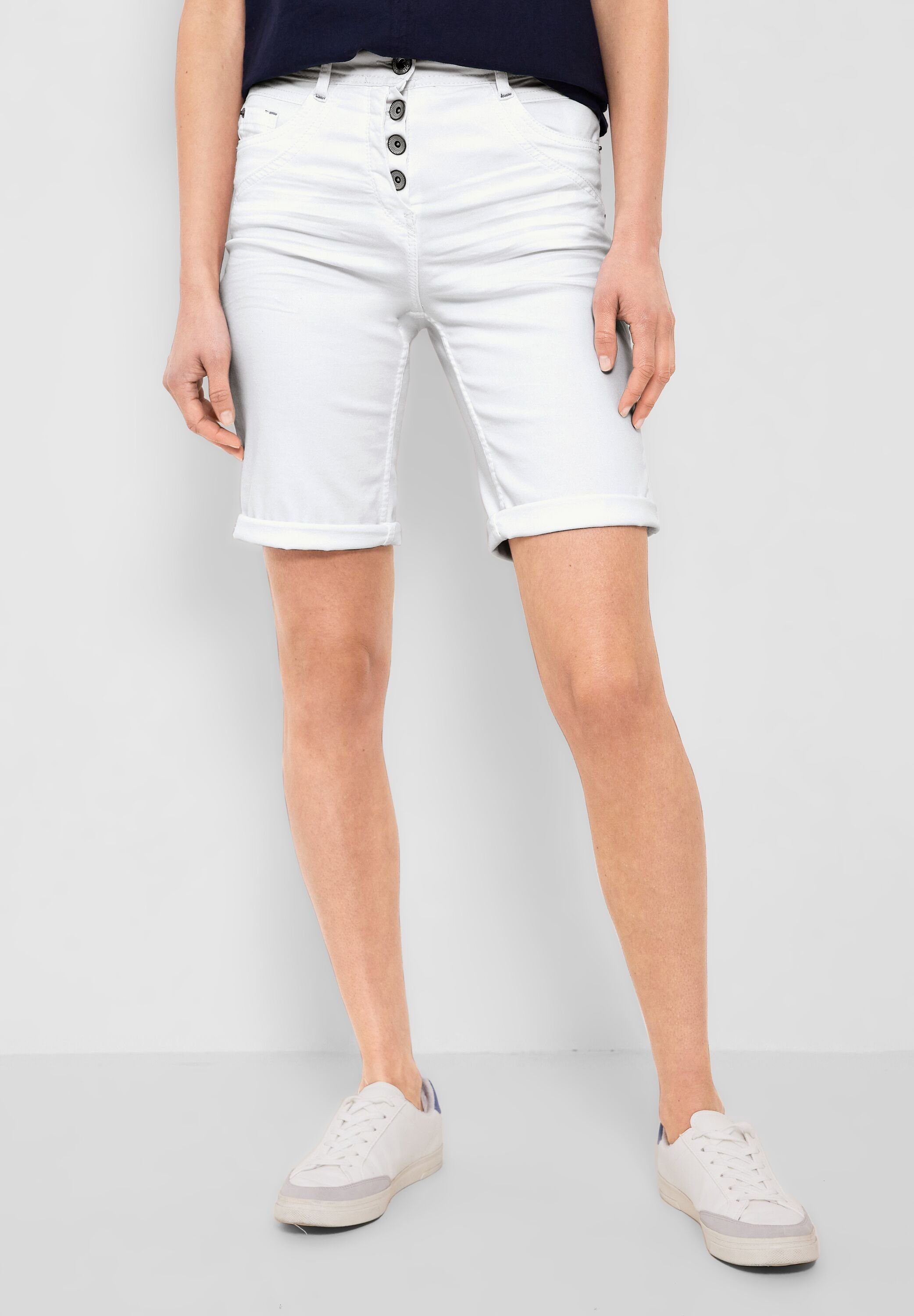 Weiß Slim-fit-Jeans 5-Pocket-Style, Cecil