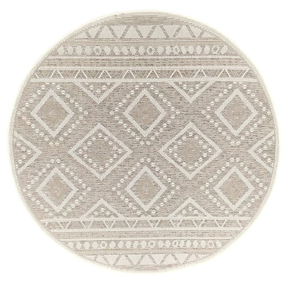 the carpet Teppich Calgary, rund, Höhe: 1 mm, moderner robuster In und Outdoor Teppich