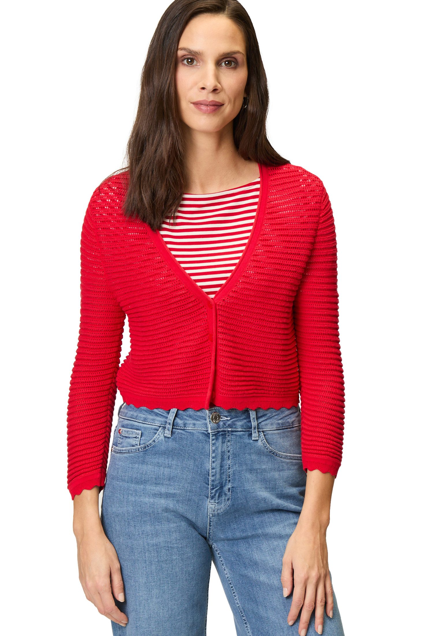Zero Strickjacke zero Strickjacke kurz mit günstig online kaufen