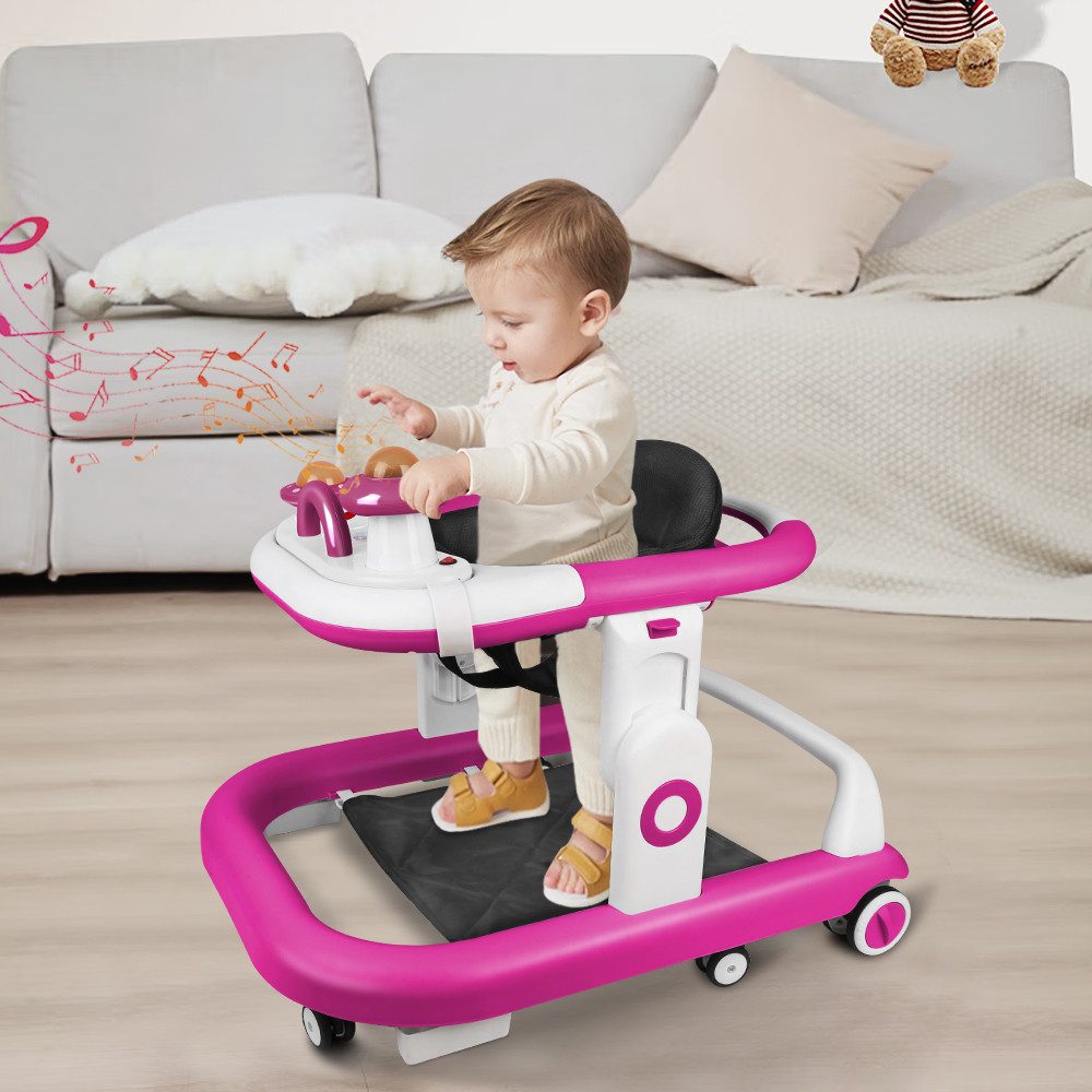 JEOBEST Lauflernhilfe Babywalker Spiel- und Lauflernwagen, mit Musik,Spiele günstig online kaufen
