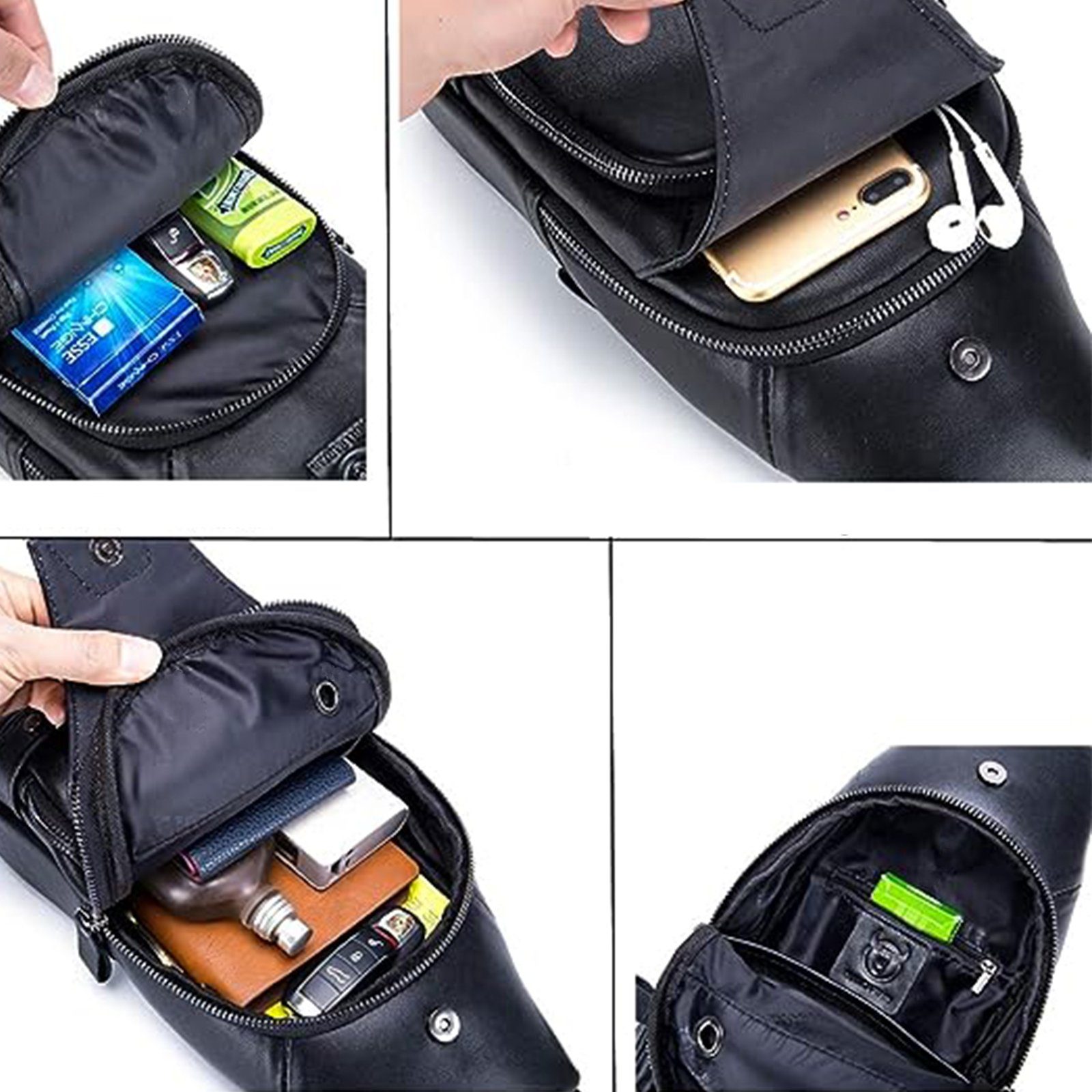 REDOM Schultertasche Brusttasche Sling Schulter Rucksack günstig online kaufen
