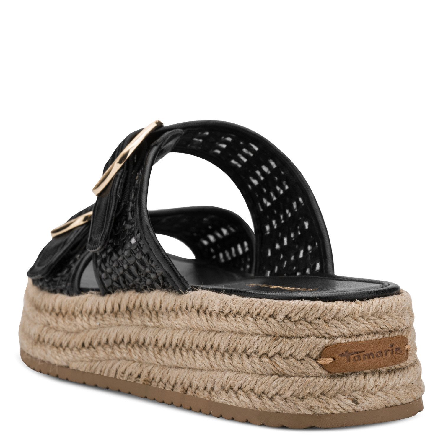 Tamaris Pantolette Plateau, Sommerschuh, Schlüpfschuh mit sommerlicher Lochung