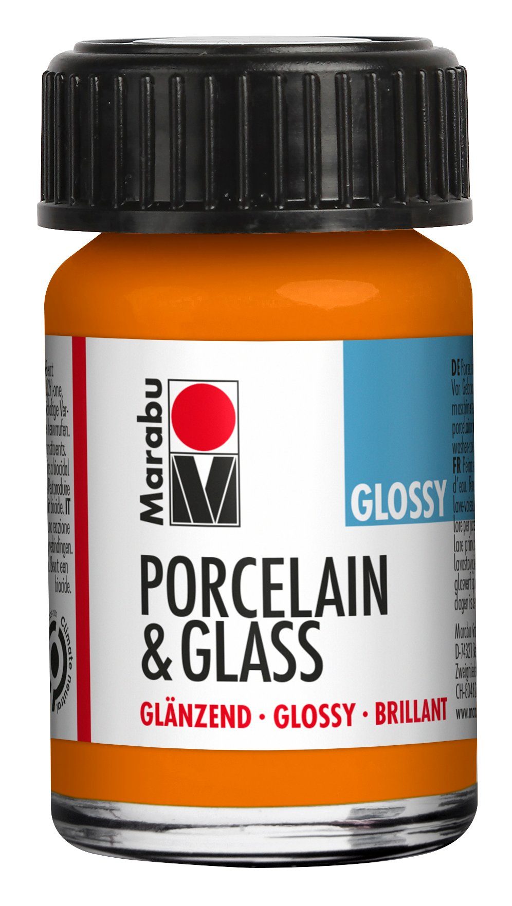 Marabu Bastelfarbe Porcelain & Glass Glossy, 15 ml
