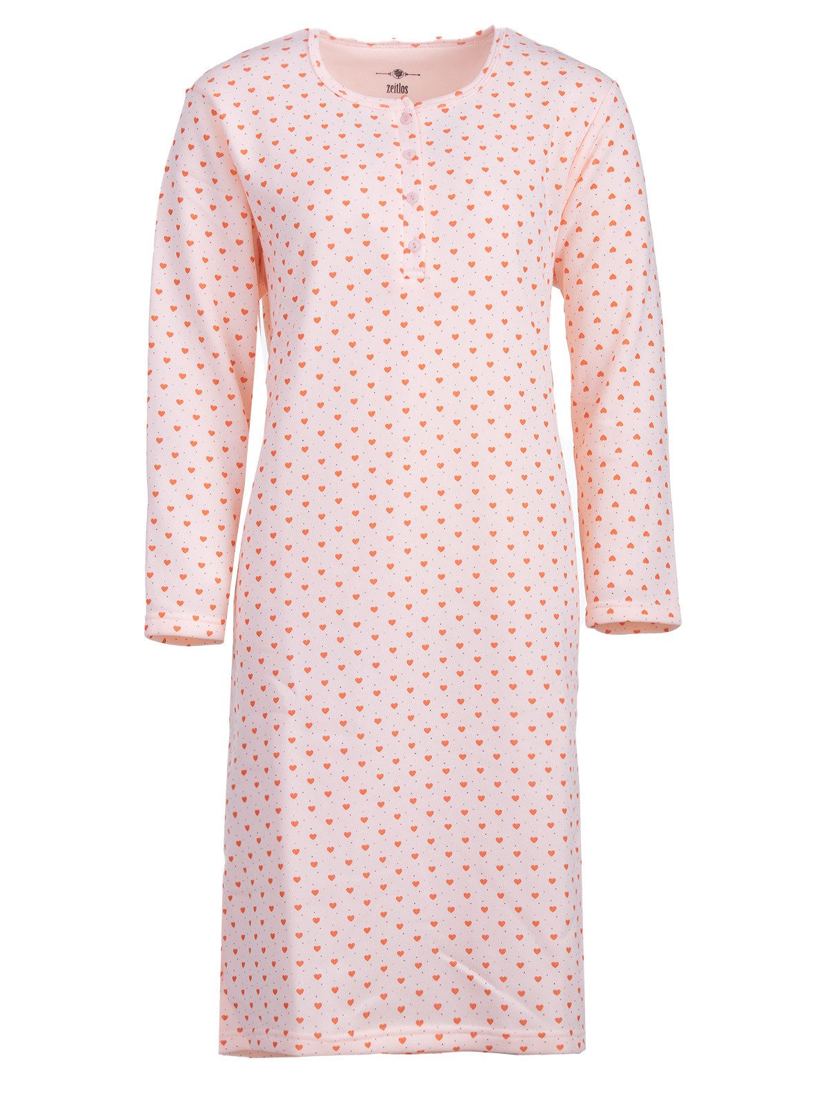 zeitlos Nachthemd Thermo Nachthemd - Herzchen günstig online kaufen