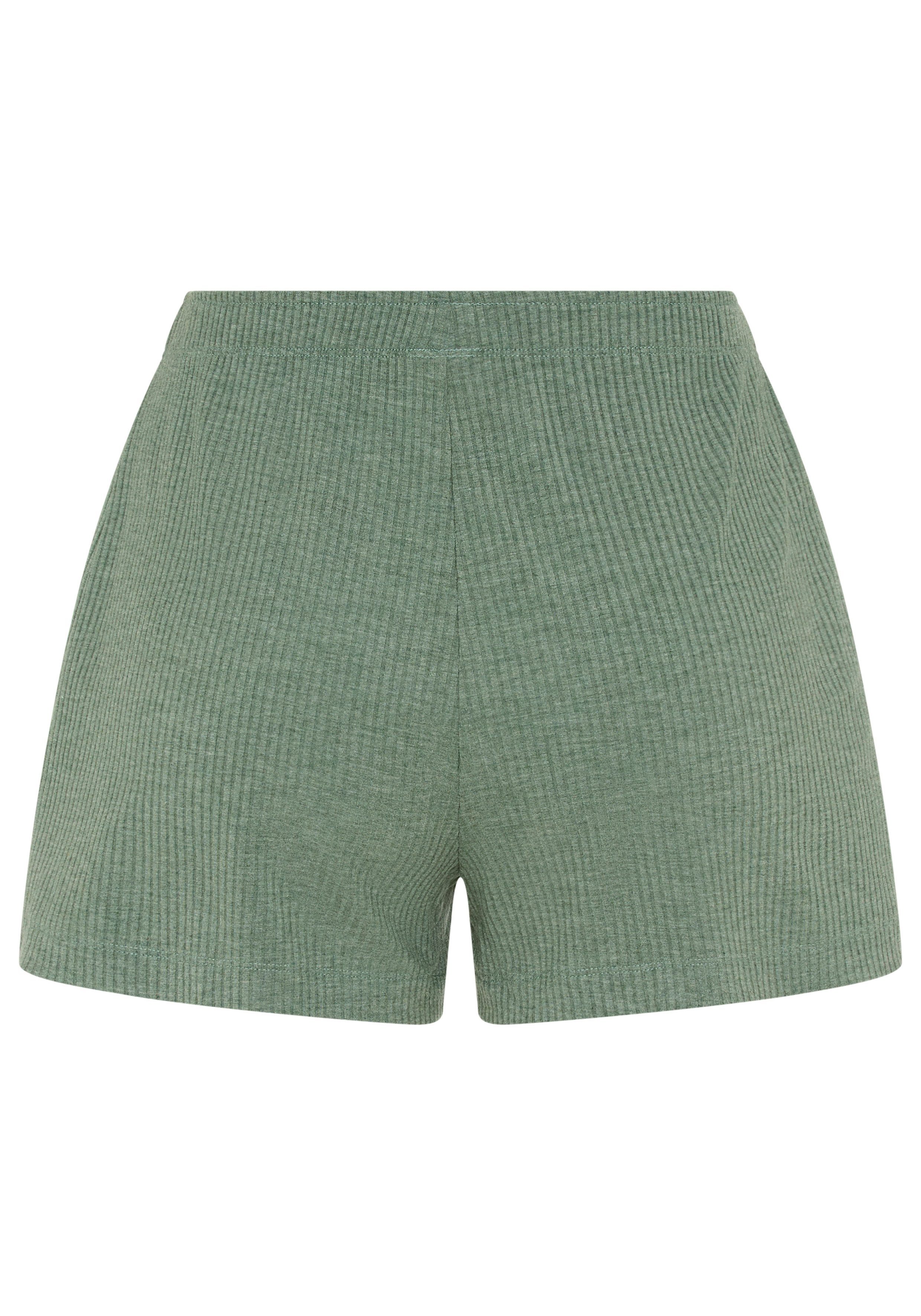 Copenhagen Studios Pyjamashorts aus elastischer 4x4 Rippqualität