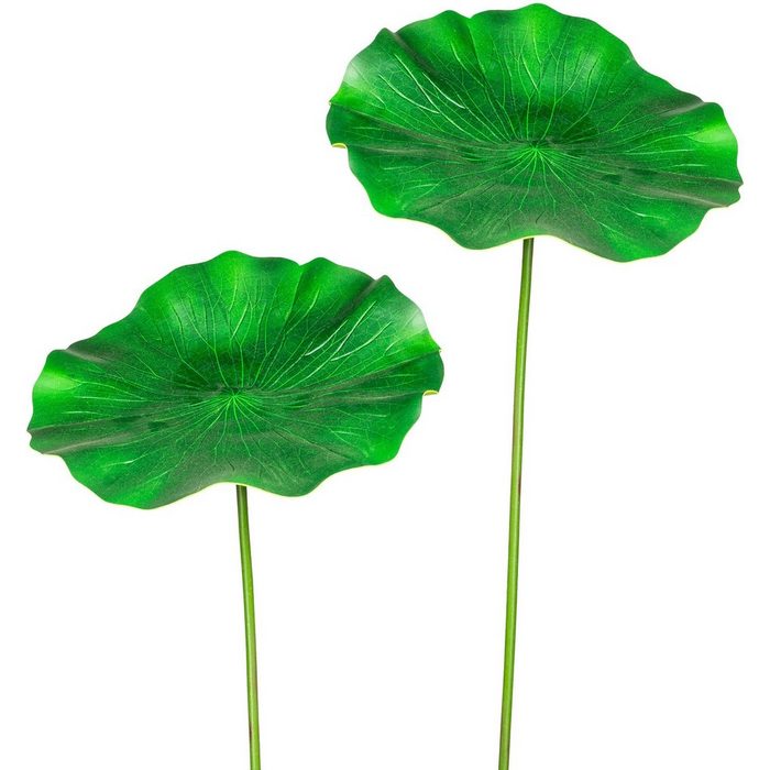 Kunstzweig Lotusblatt Blattstiel Creativ green Höhe 100 cm 2er Set
