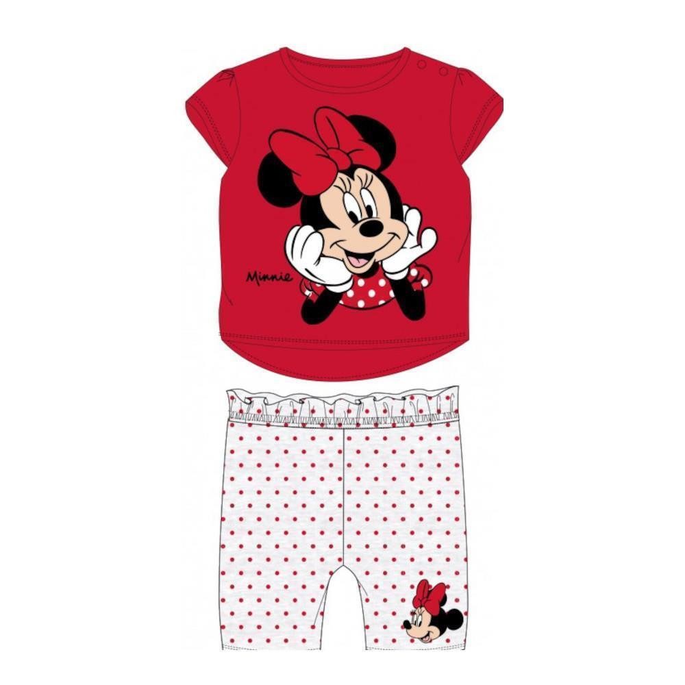 Disney Baby Shirt & Hose Babymode Set: Minnie Mouse Shirt & kurze Hose, Größen 62-86 (Set, 2-tlg)