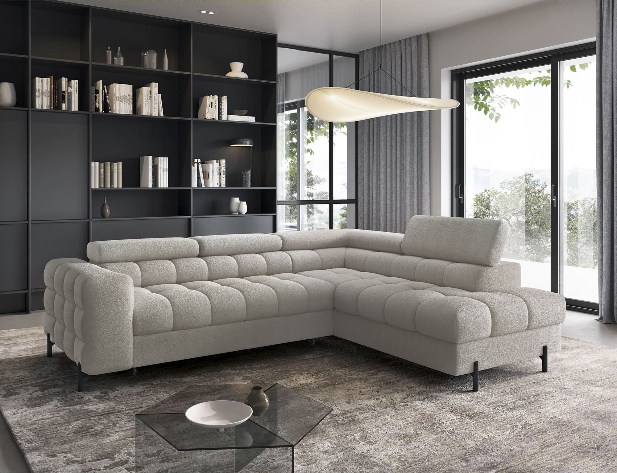 MOEBLO Ecksofa Ferrucio, modernes Schlafsofa mit günstig online kaufen