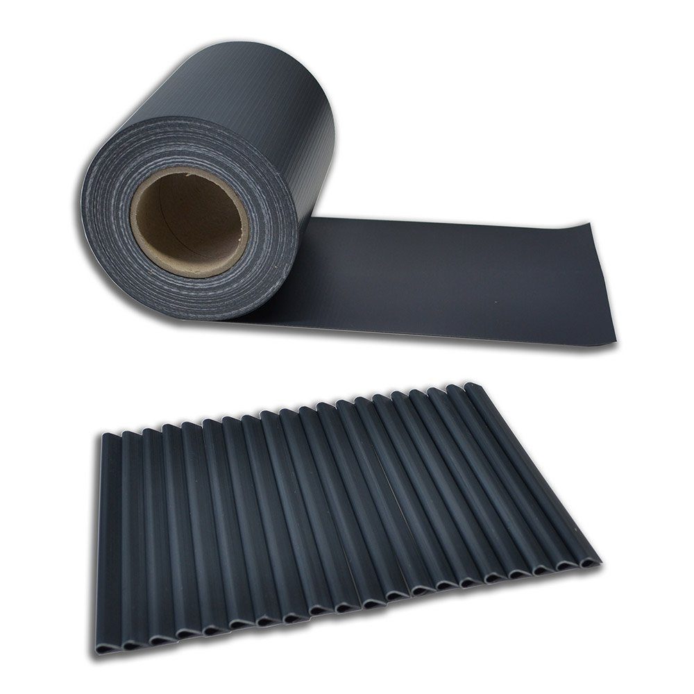 HOME DELUXE Sichtschutzstreifen ZAUNFOLIE PVC SICHTSCHUTZ MATA, witterungsbeständig und individuell kürzbar