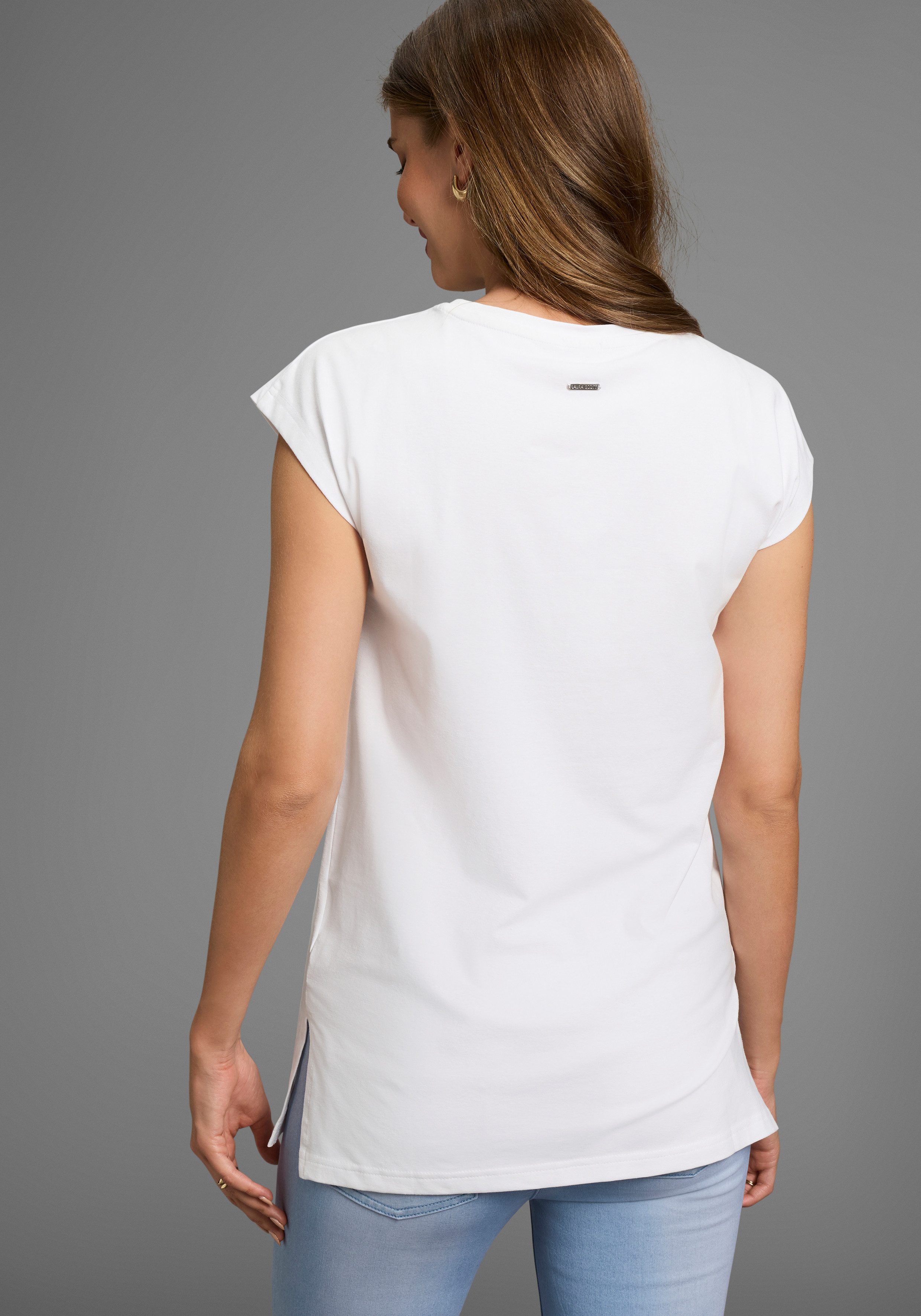 Laura Scott Longshirt (2er-Pack) in verlängerter Form, mit seitlichen Schlitzen – Bild 5 von 5
