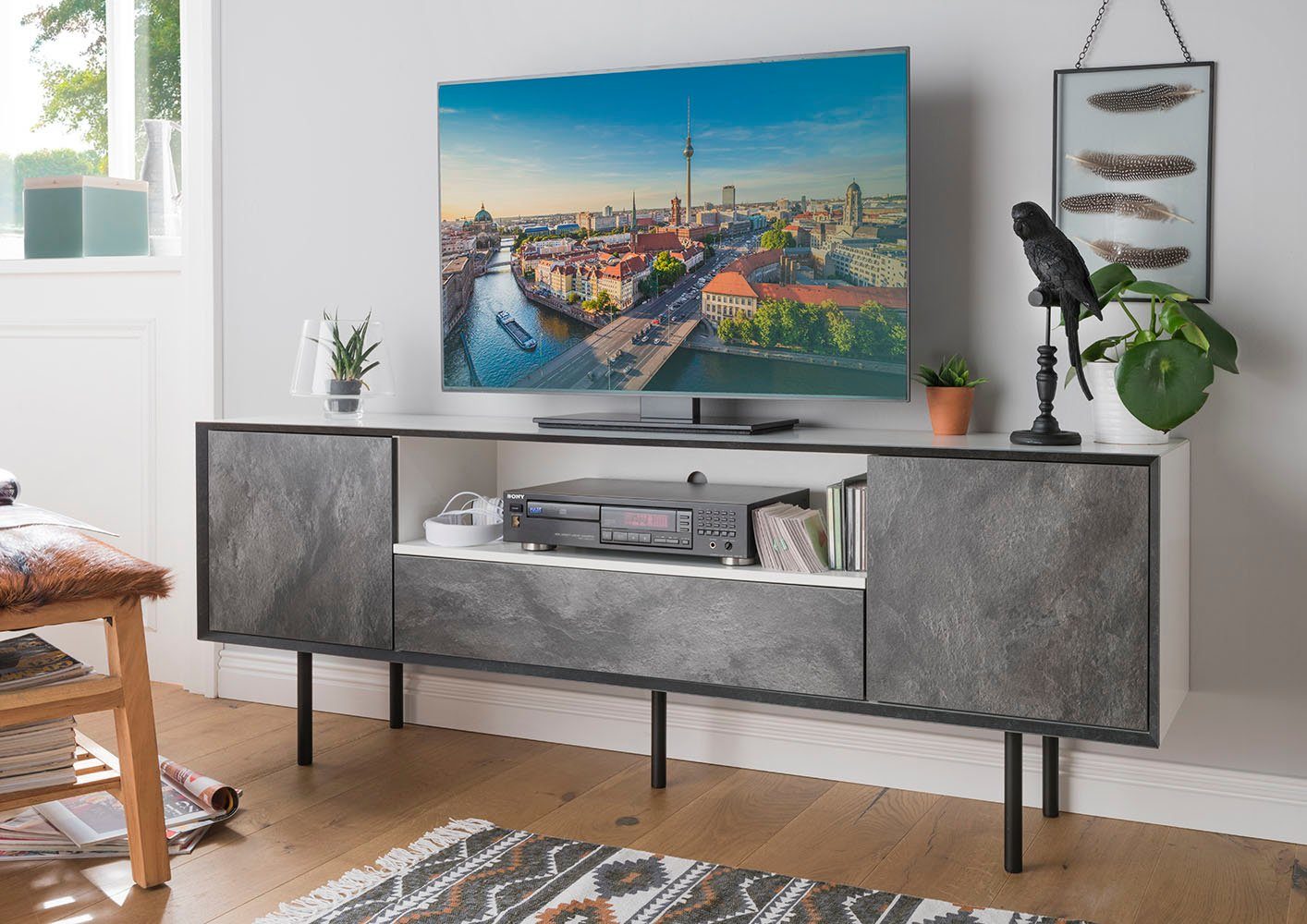 Paroli Sideboard "Susa", Breite 165 cm, 2 Türen günstig online kaufen