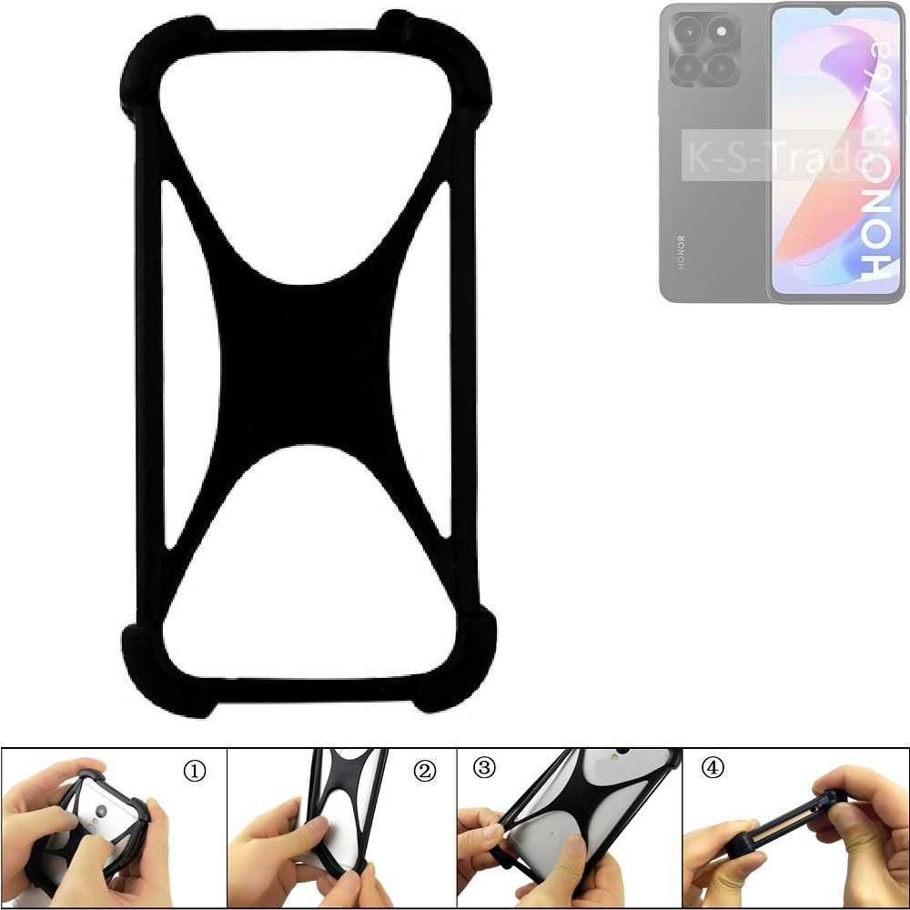 K-S-Trade Handyhülle für Honor X6a, Handy-Hülle Schutz-Hülle Silikon Bumper TPU Softcase Smartphone