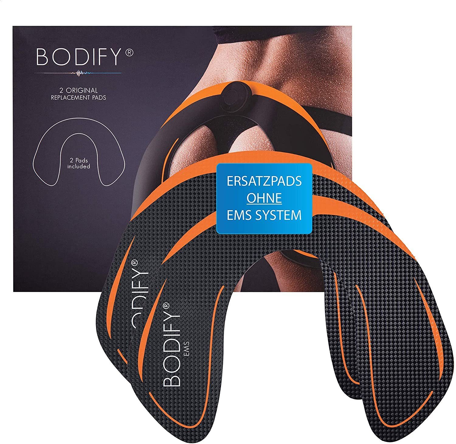 BODIFY EMS-Po-Trainer - Original Ersatz-Pads 2er-Set (Ohne Controller) für EMS Hüfttrainer, (2-tlg)