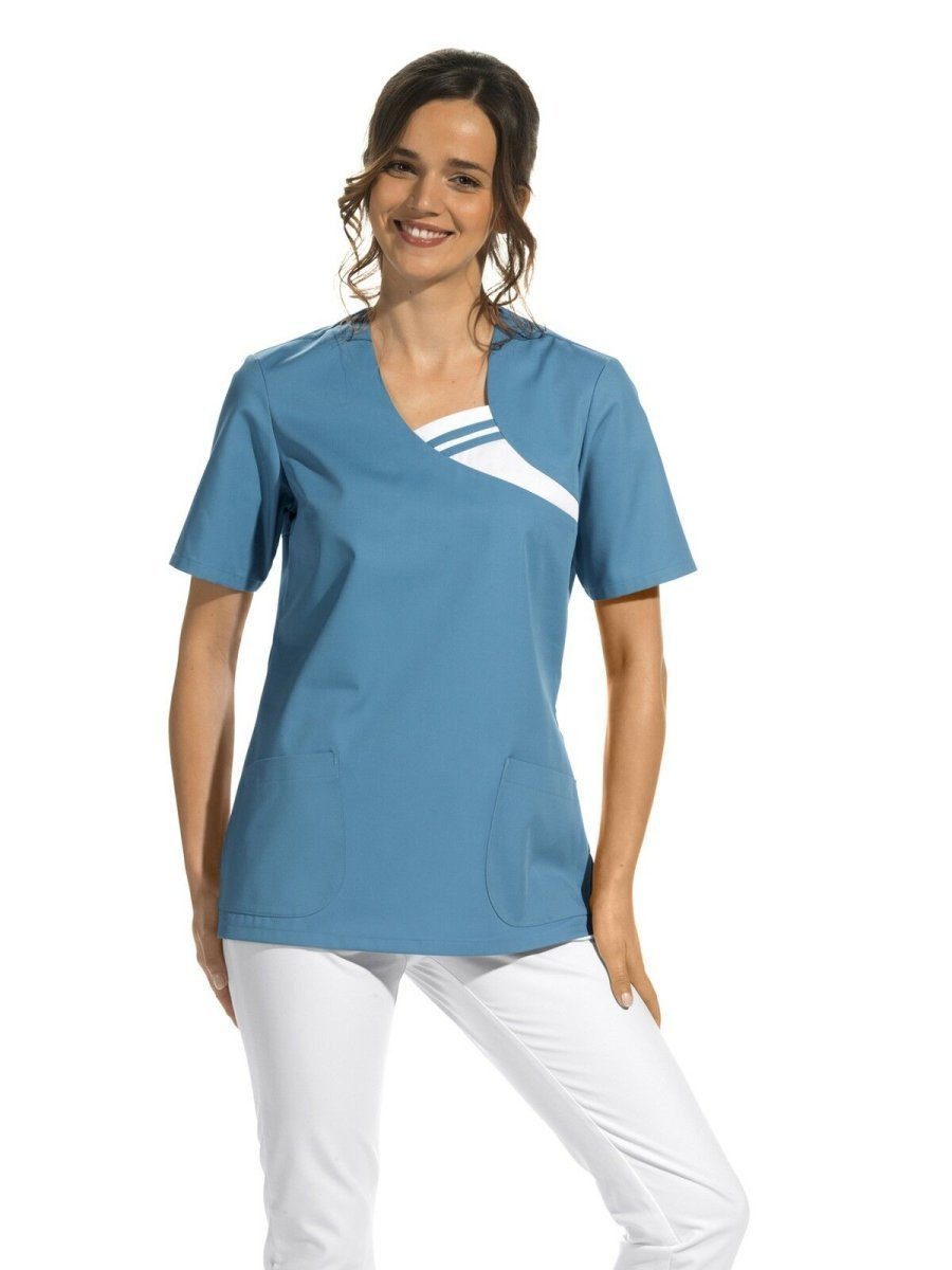 Leiber Arbeitsjacke Damen Schupfkasack Schlupfjacke Funktionsbluse OP Bekleidung