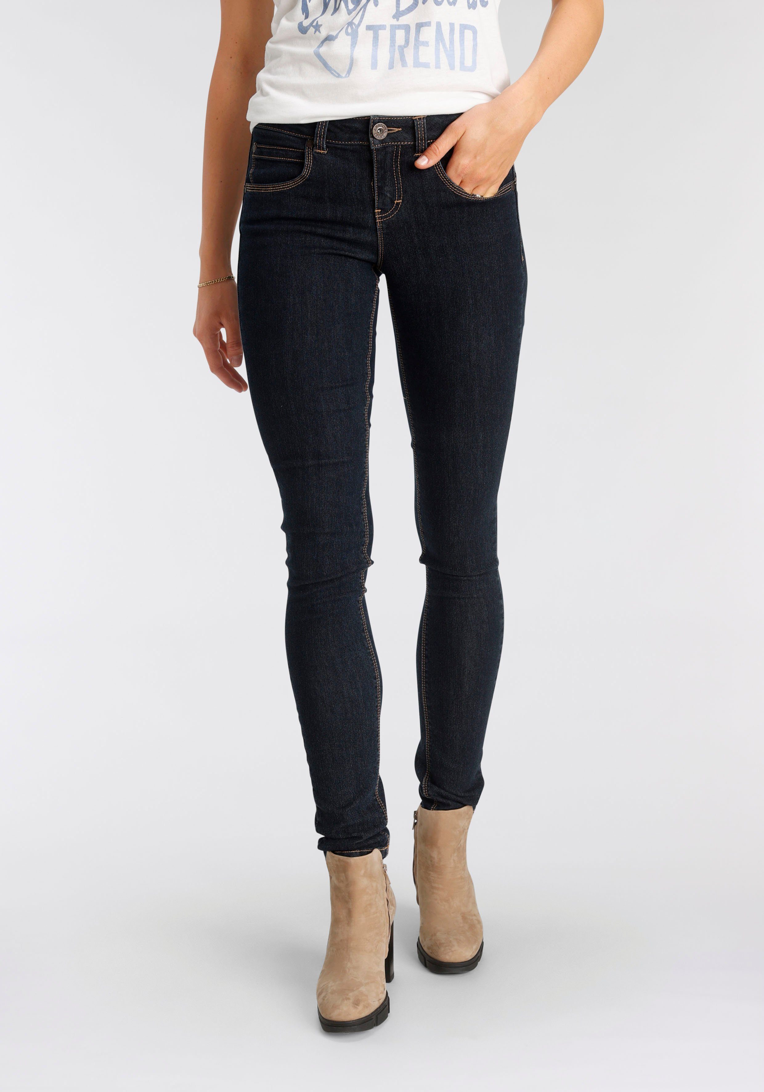 Arizona Skinny-fit-Jeans Shaping Mid rinsed Waist