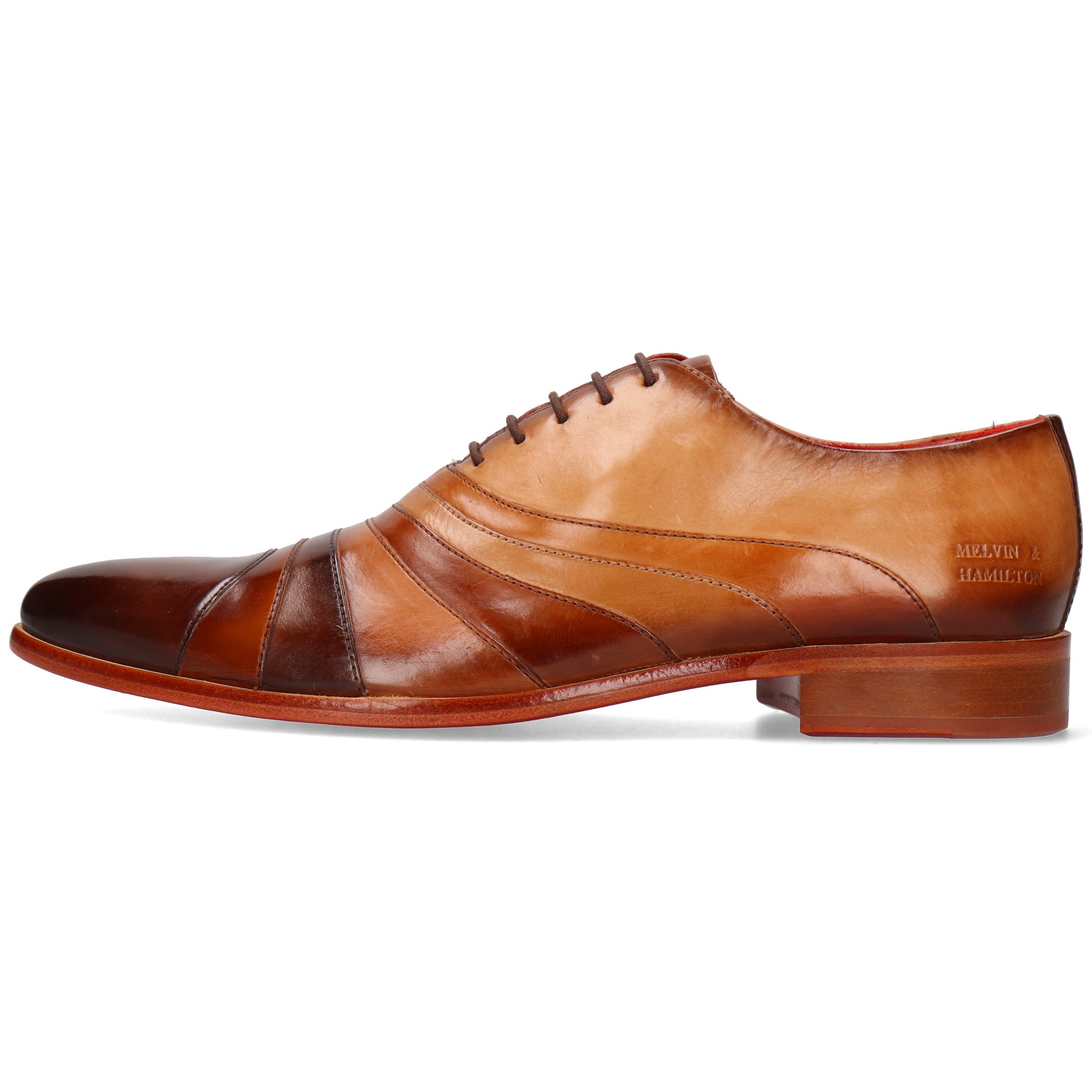 Melvin & Hamilton Toni 43 Leder-Oxford Schuhe für Herren Schnürschuh Flache Absätze, Echtes Leder