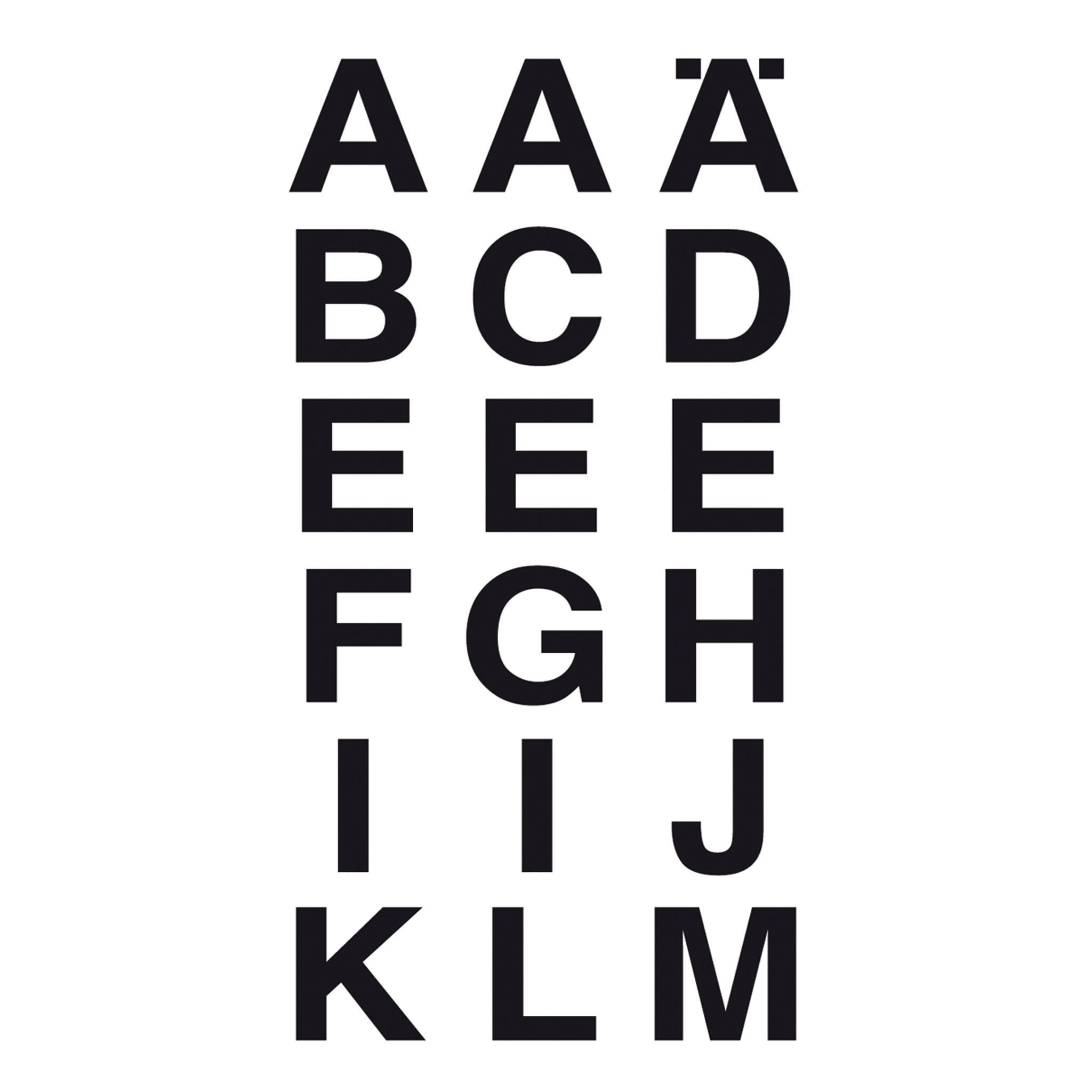 HERMA Etikett Herma Buchstaben A - Z 20 x 20 mm Folie schwarz auf transparent