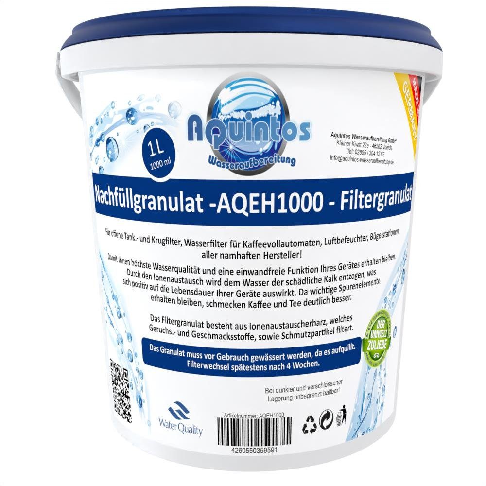 Aquintos Wasseraufbereitung Kalk- und Wasserfilter Kalkschutz++ Nachfüll Granulat für Wasserfilter, Zubehör für Aquintos-Water-Technologie, Auch für sehr hartes Wasser geeignet.