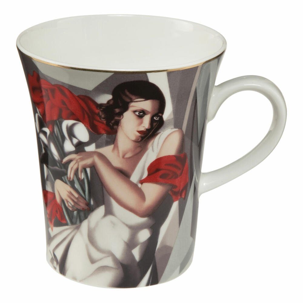 Goebel Becher Artis Orbis Portrait of Mrs. Ira P. T. Lempicka, Fine China- Porzellan, Handwäsche empfohlen